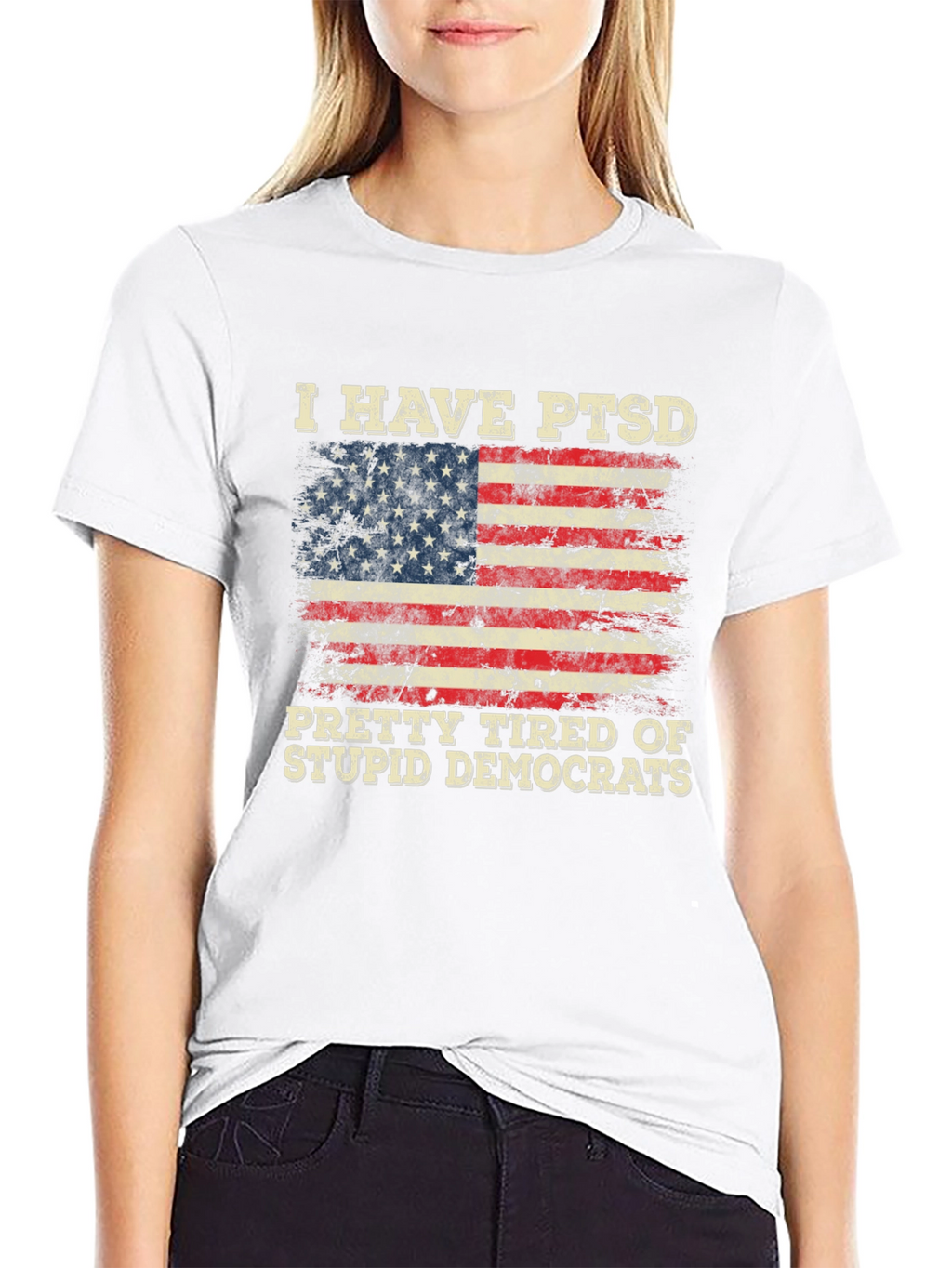 I Have PTSD Tired of Stupid Democrats T-Shirt