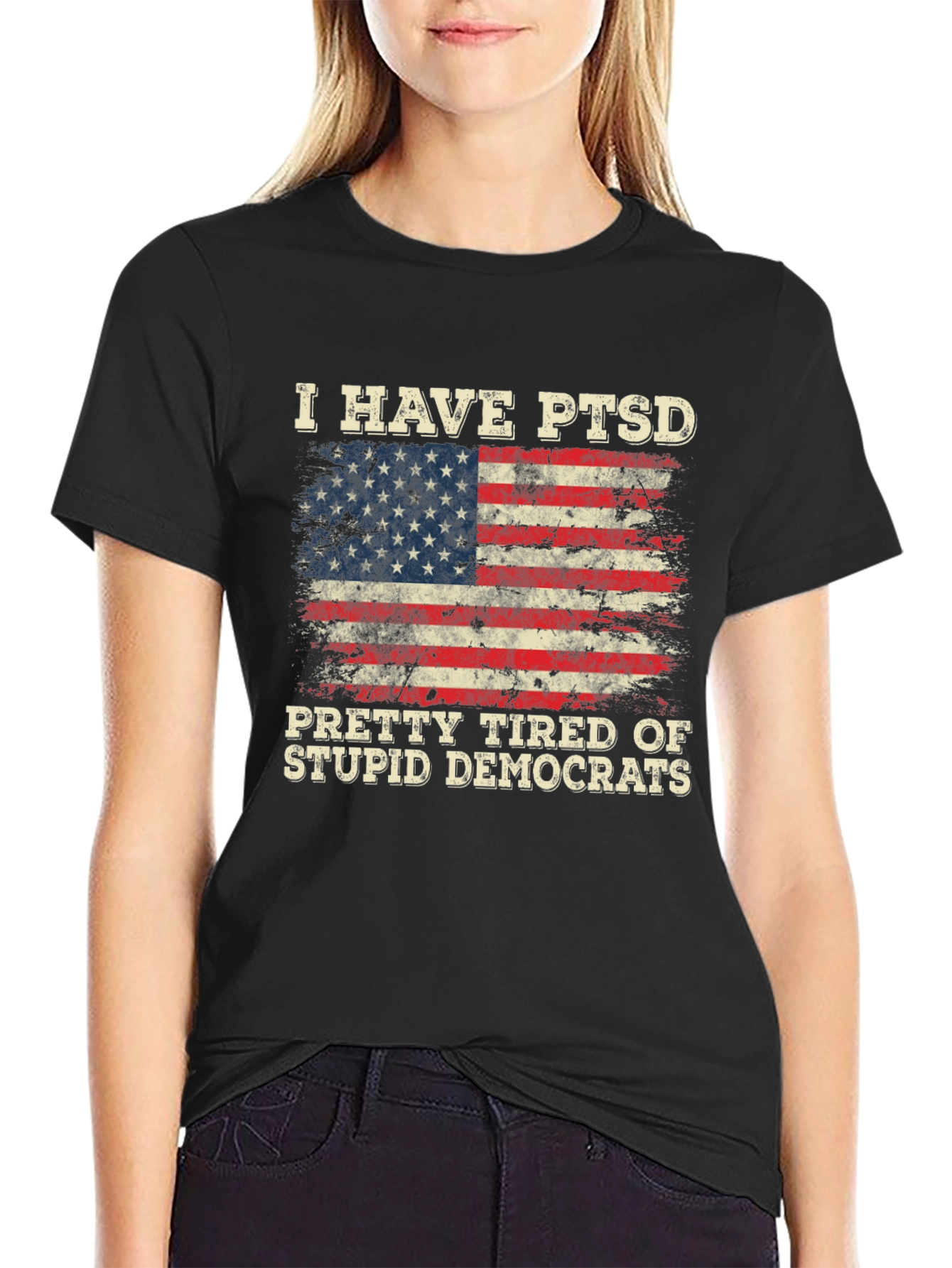 I Have PTSD Tired of Stupid Democrats T-Shirt