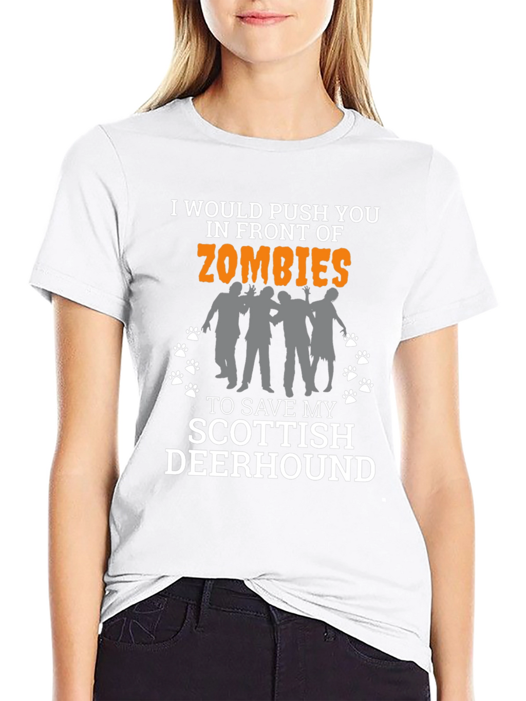 Zombie Scottish Deerhound T-Shirt