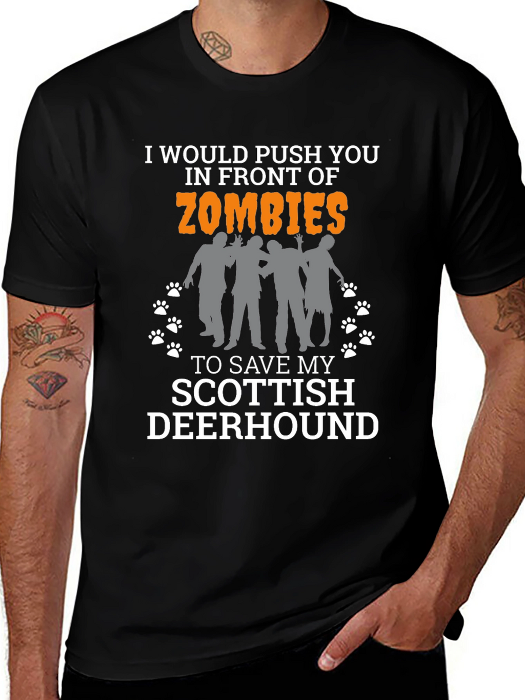 Zombie Scottish Deerhound T-Shirt