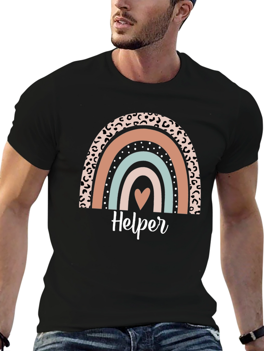 Helper Rainbow Graphic T-Shirt