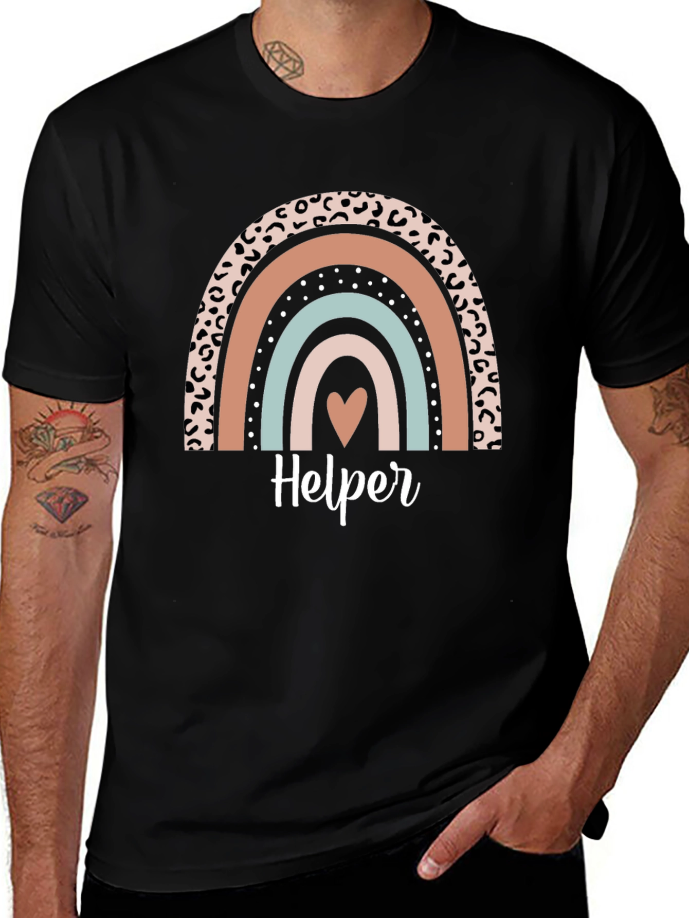 Helper Rainbow Graphic T-Shirt