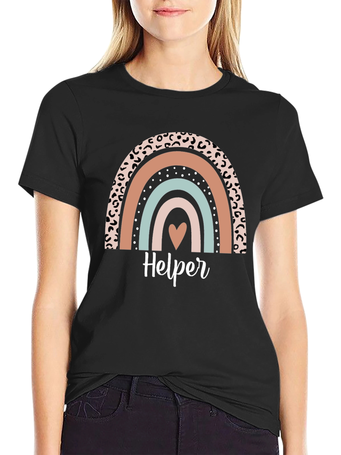 Helper Rainbow Graphic T-Shirt