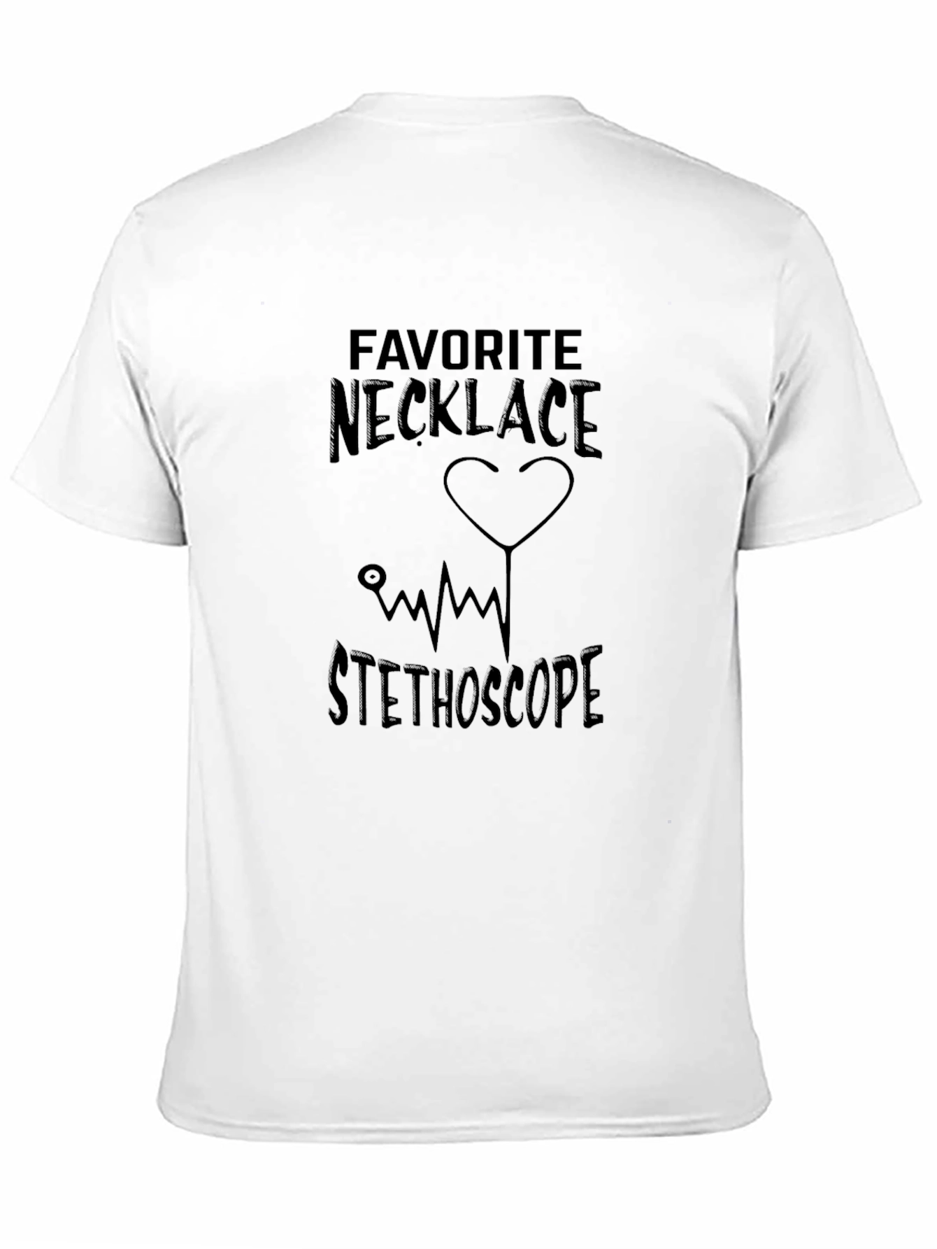 Favorite Necklace Stethoscope Graphic Tee
