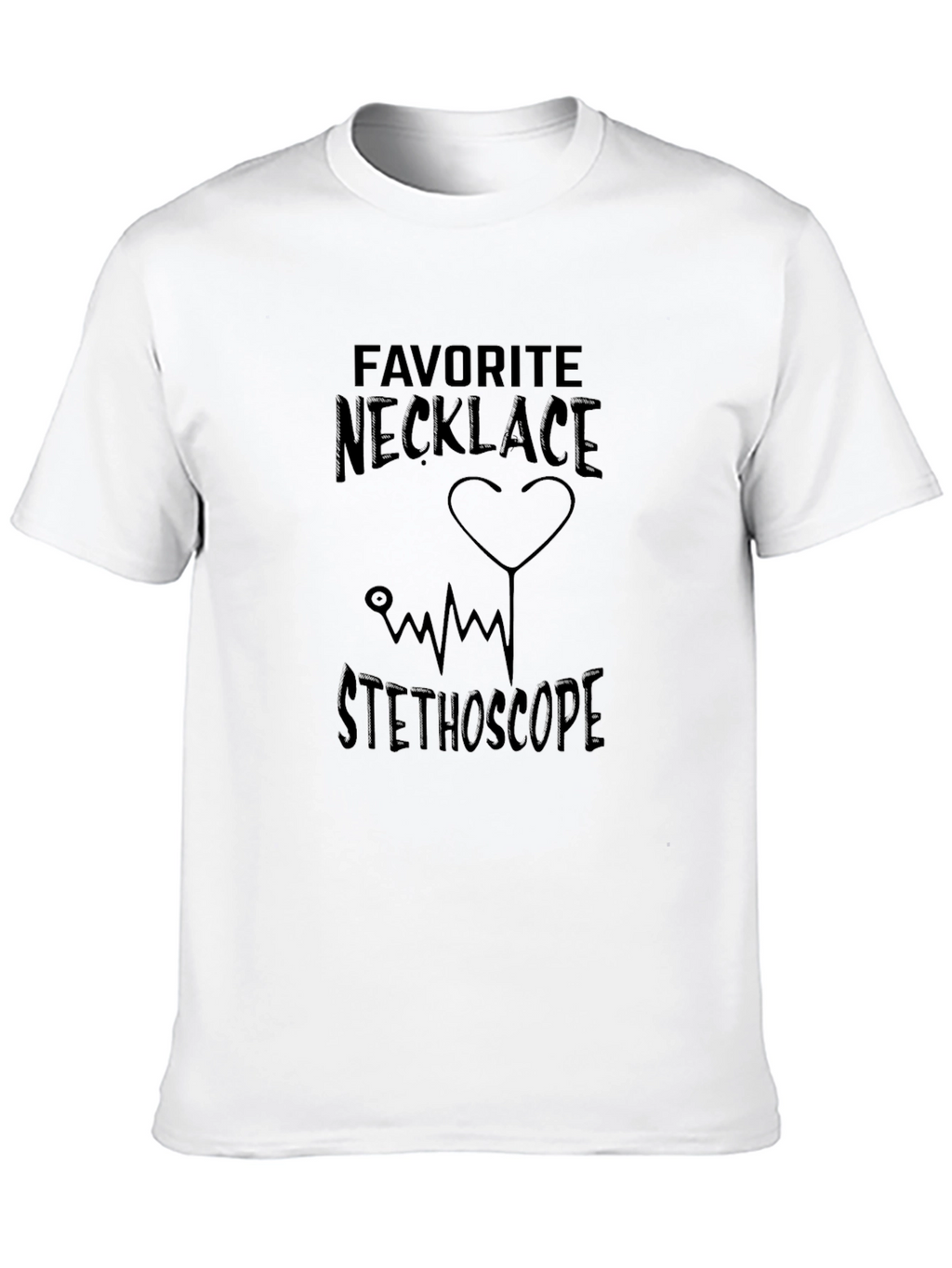 Favorite Necklace Stethoscope Graphic Tee