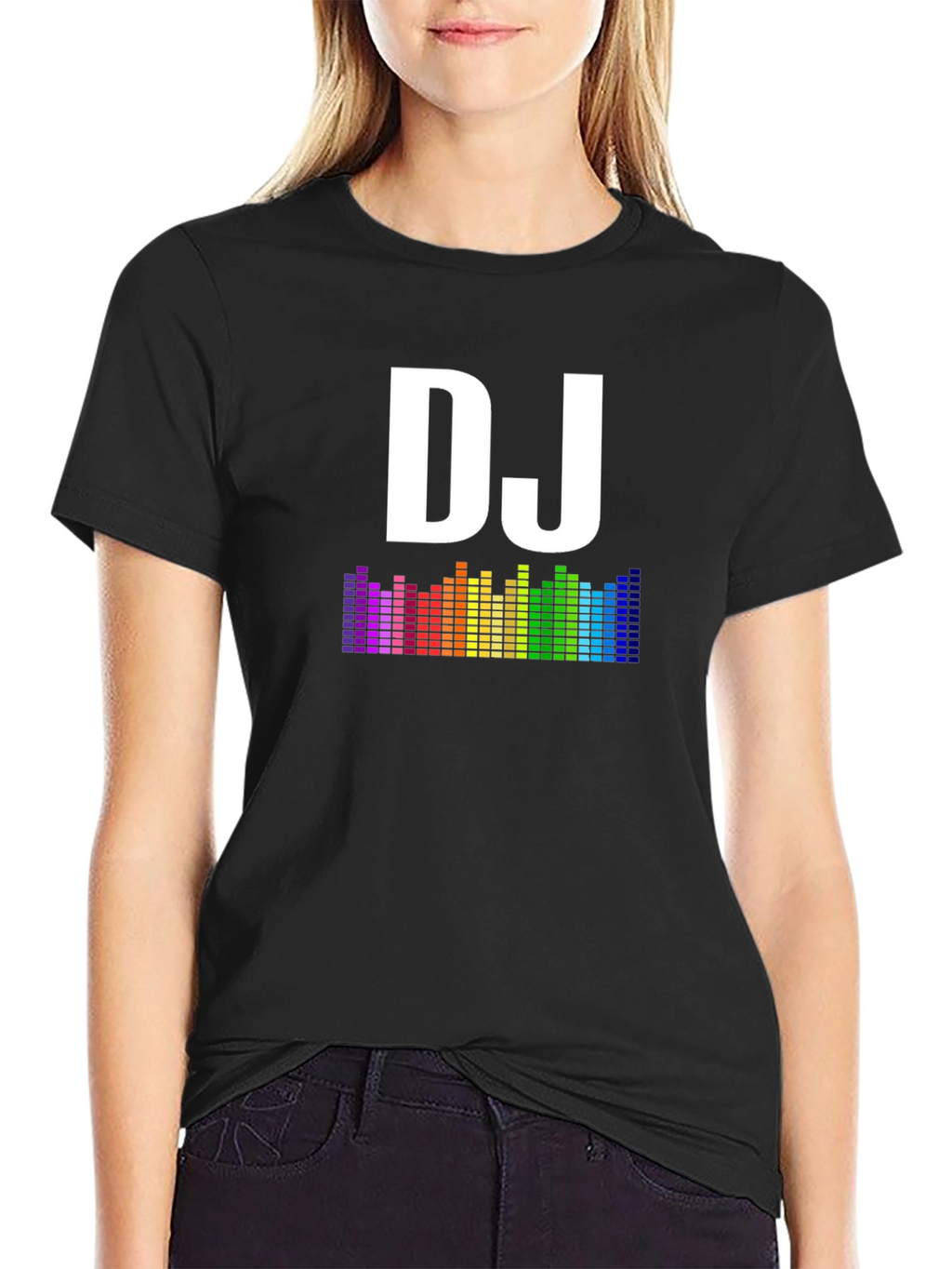 DJ Rainbow Equalizer Graphic T-Shirt