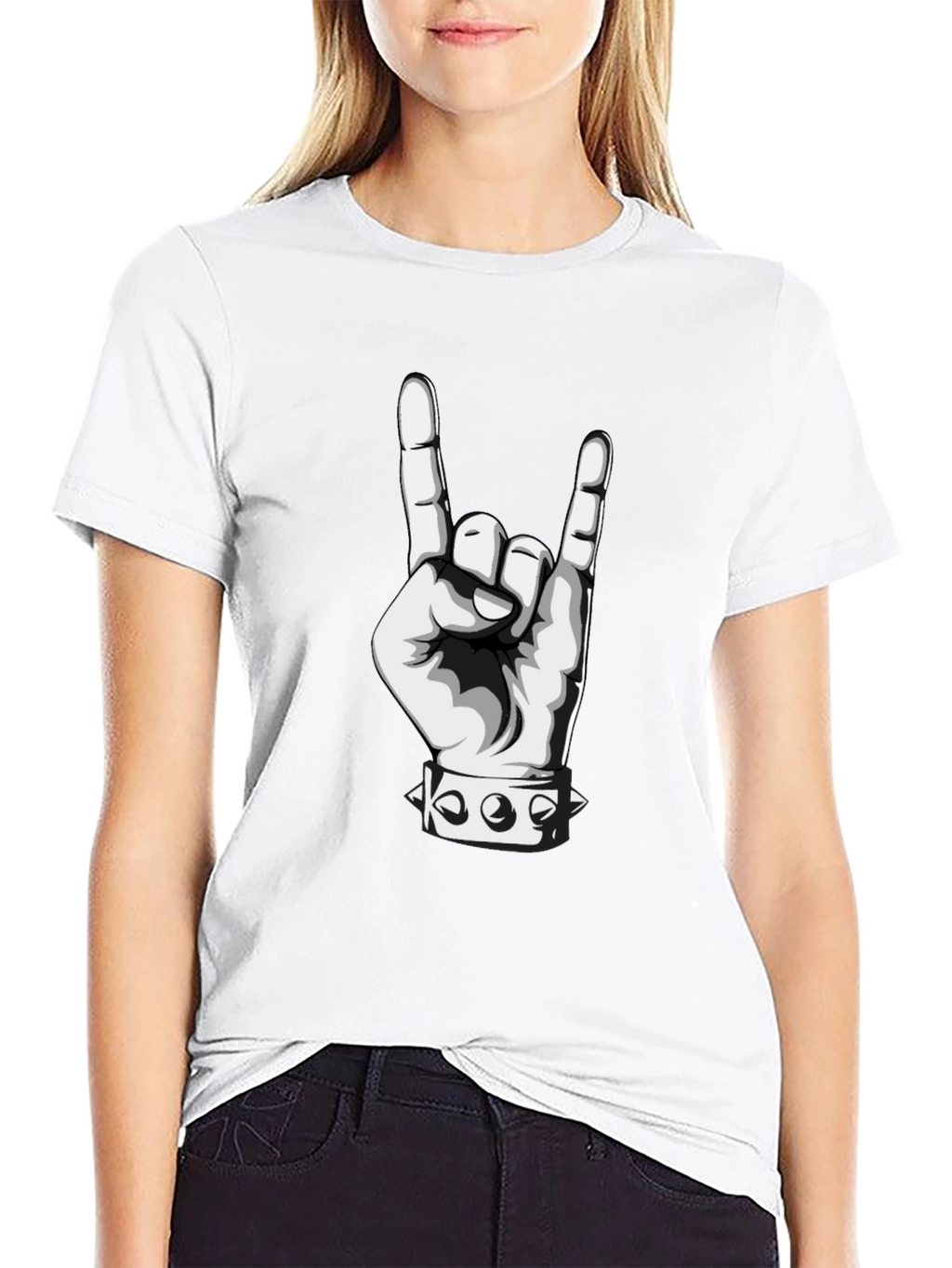 Rock On Hand T-Shirt - Metal Music Tee