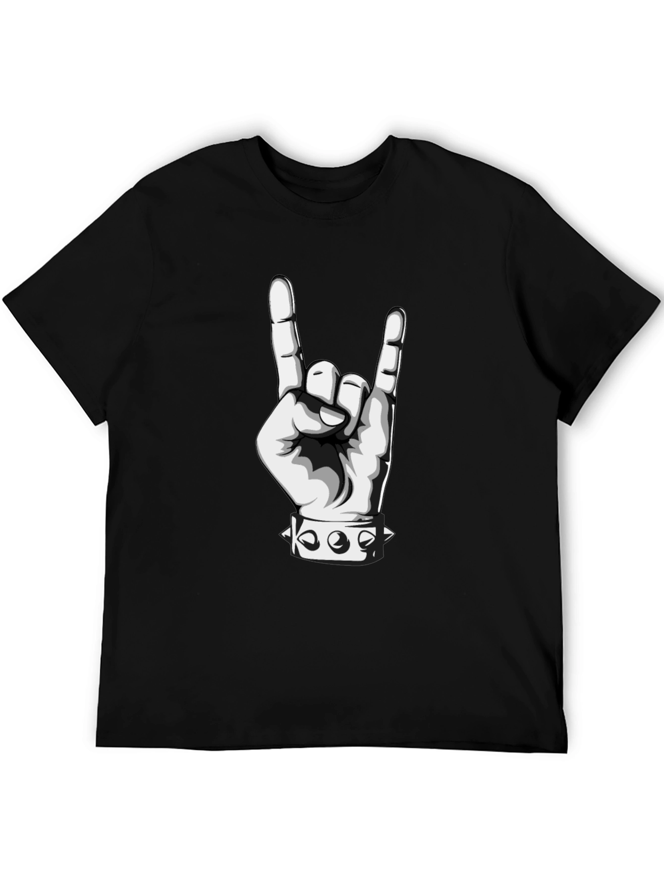 Rock On Hand T-Shirt - Metal Music Tee
