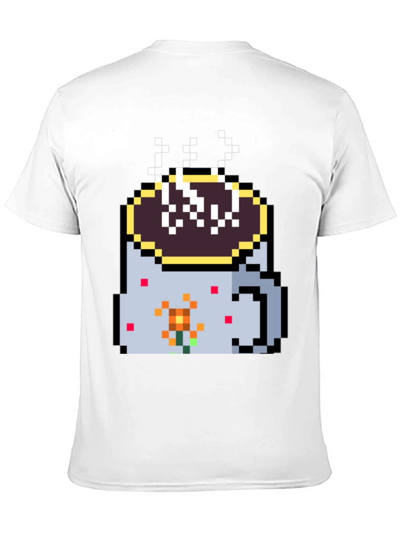 Pixel Coffee Mug Graphic Tee
