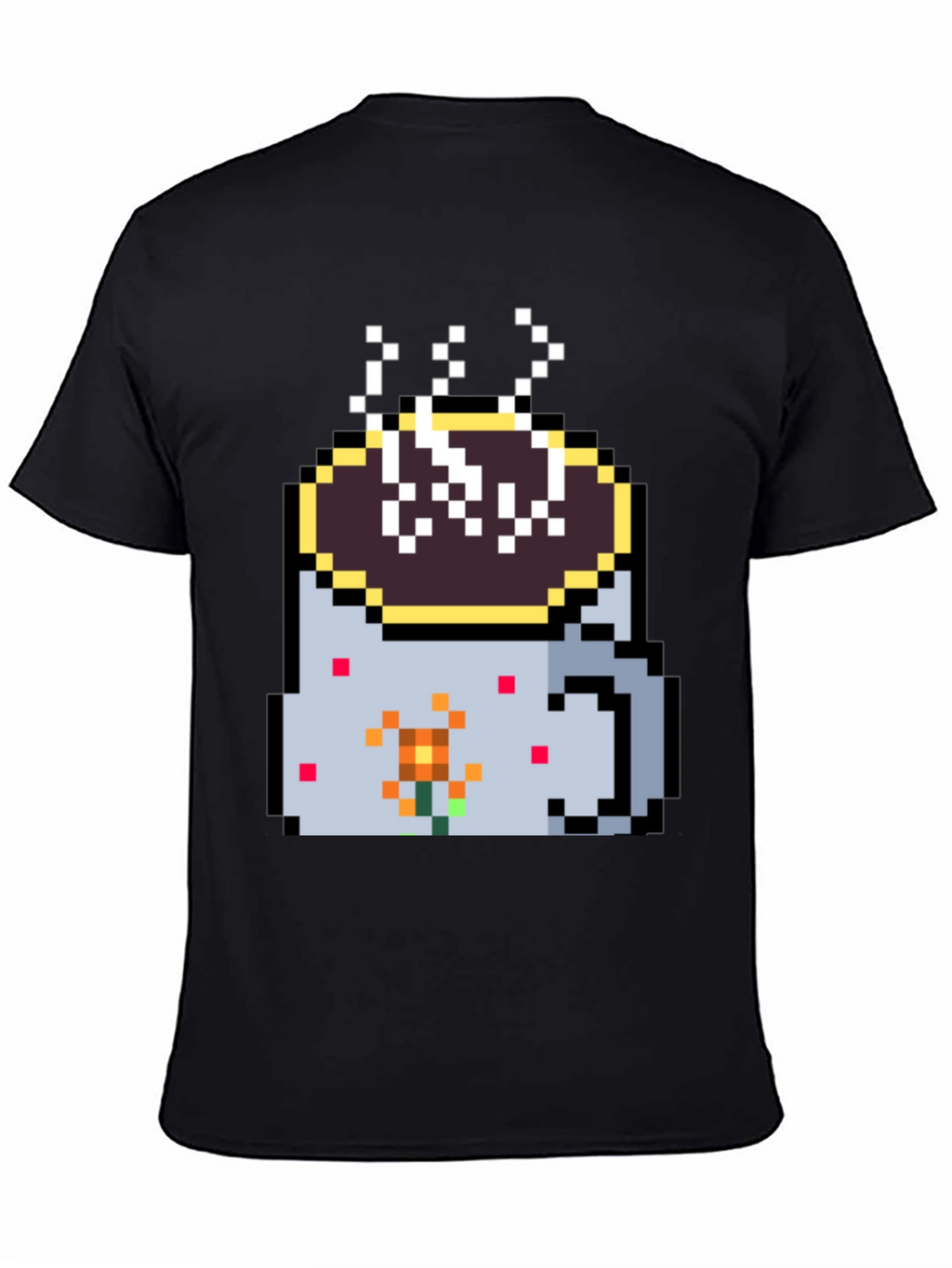 Pixel Coffee Mug Graphic Tee
