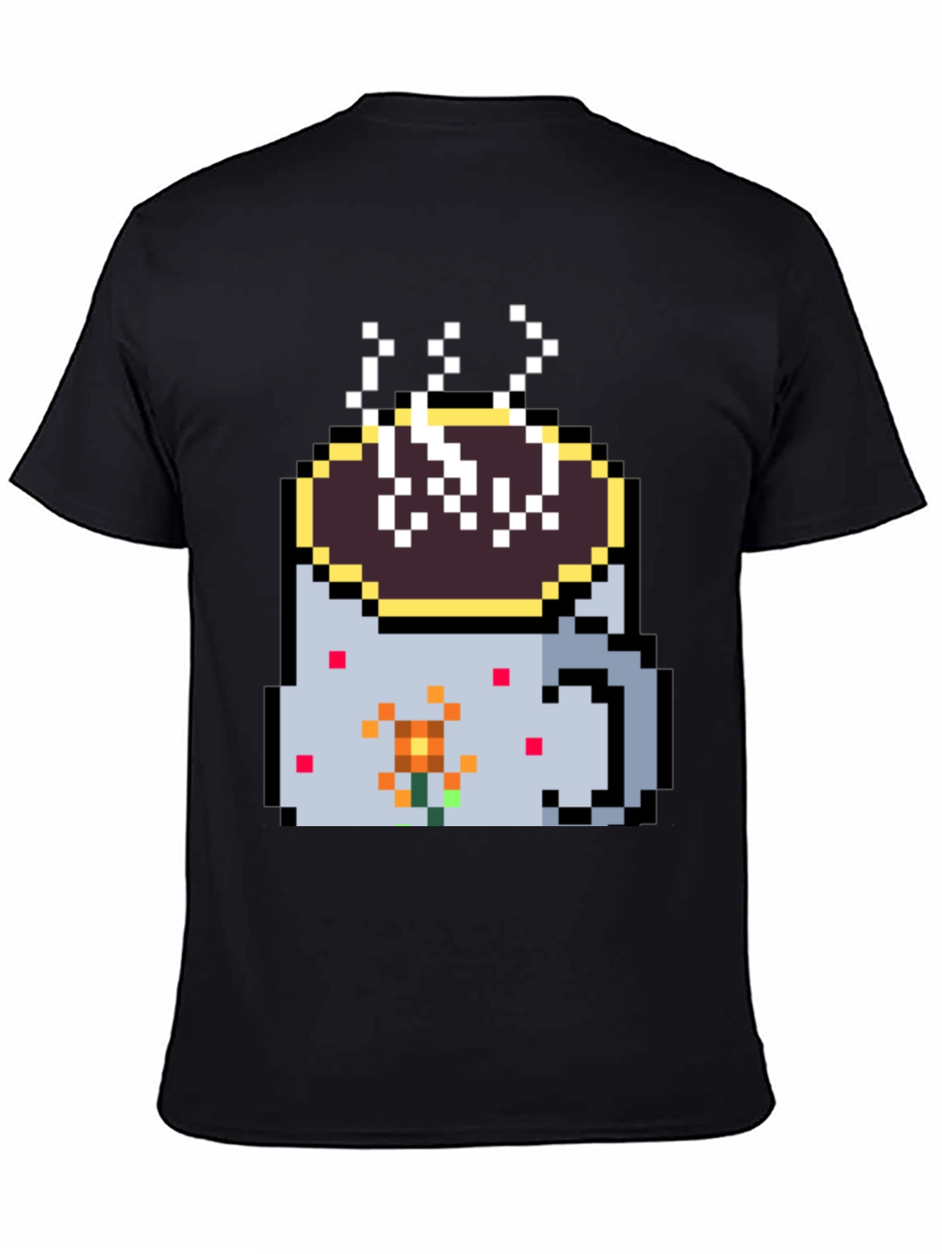 Pixel Coffee Mug Graphic Tee