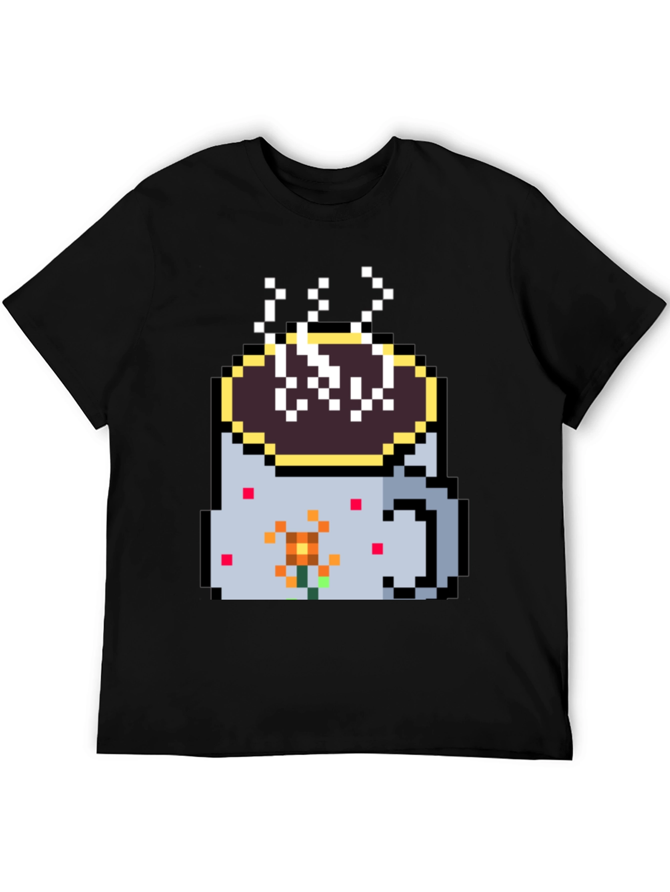 Pixel Coffee Mug Graphic Tee