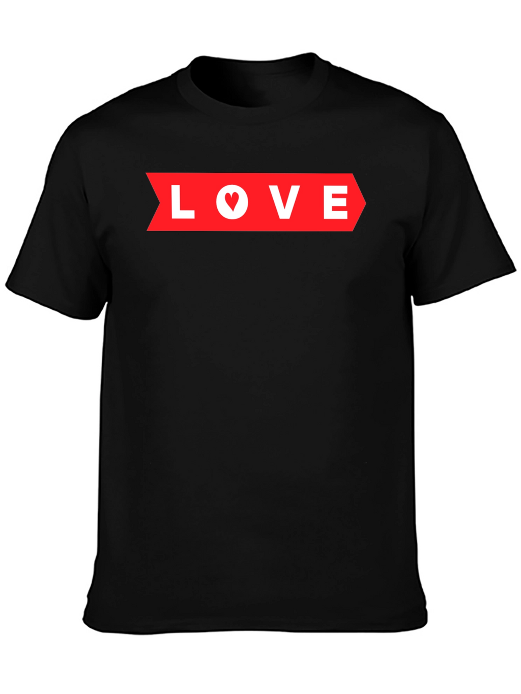 Love Arrow Graphic Tee - Black Heart Detail