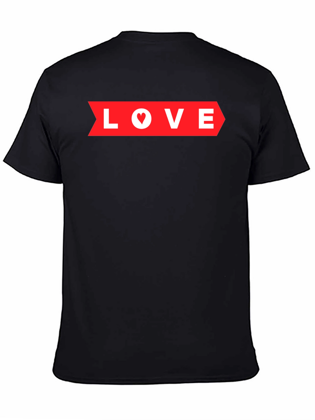 Love Arrow Graphic Tee - Black Heart Detail