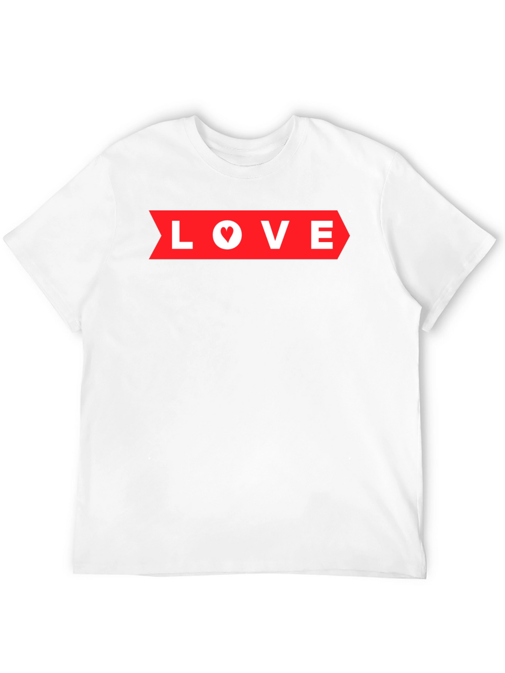 Love Arrow Graphic Tee - Black Heart Detail