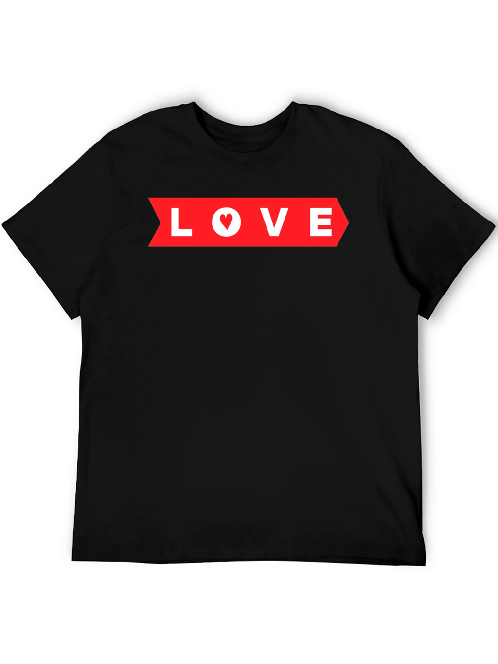 Love Arrow Graphic Tee - Black Heart Detail