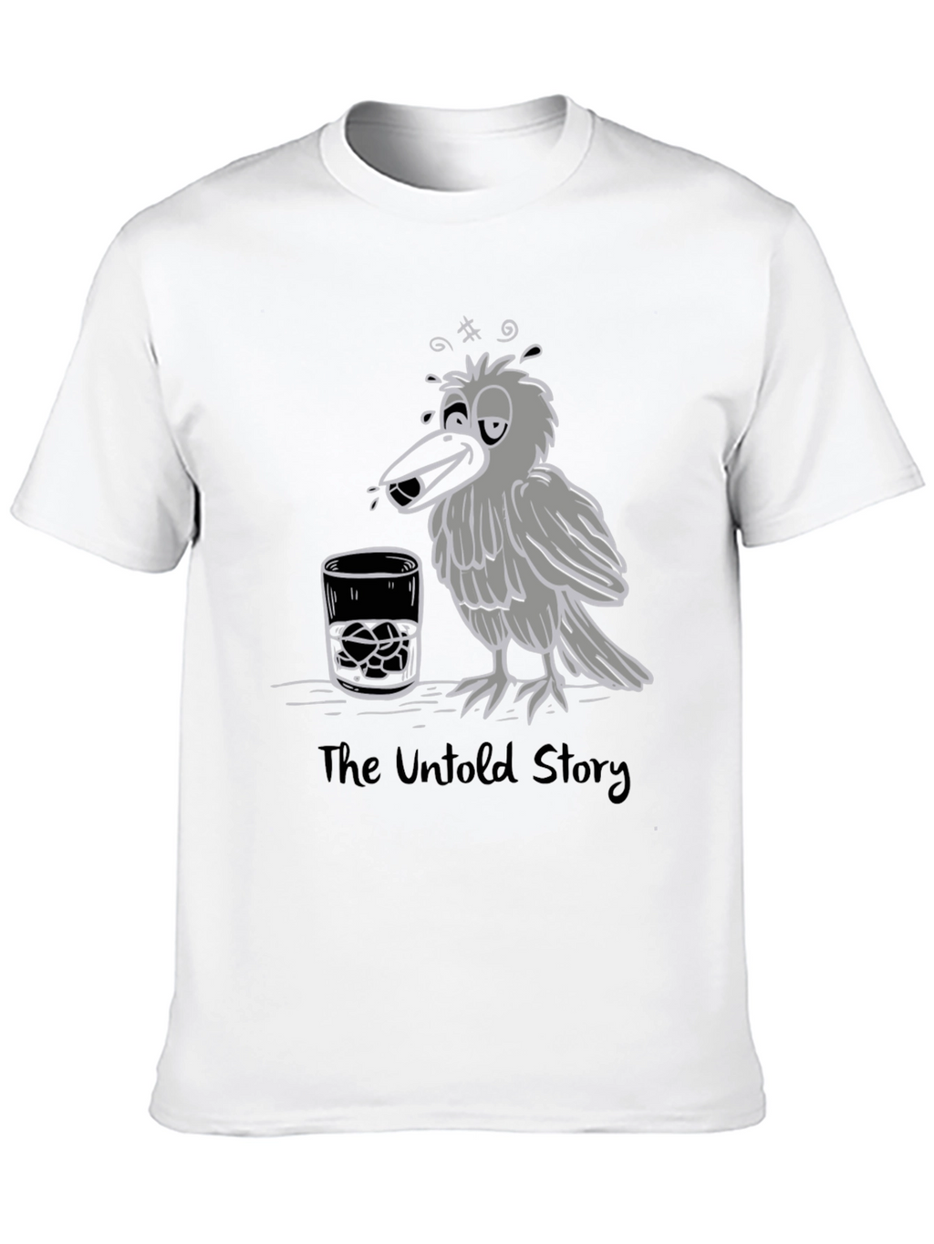 Drunk Crow Graphic T-Shirt - The Untold Story