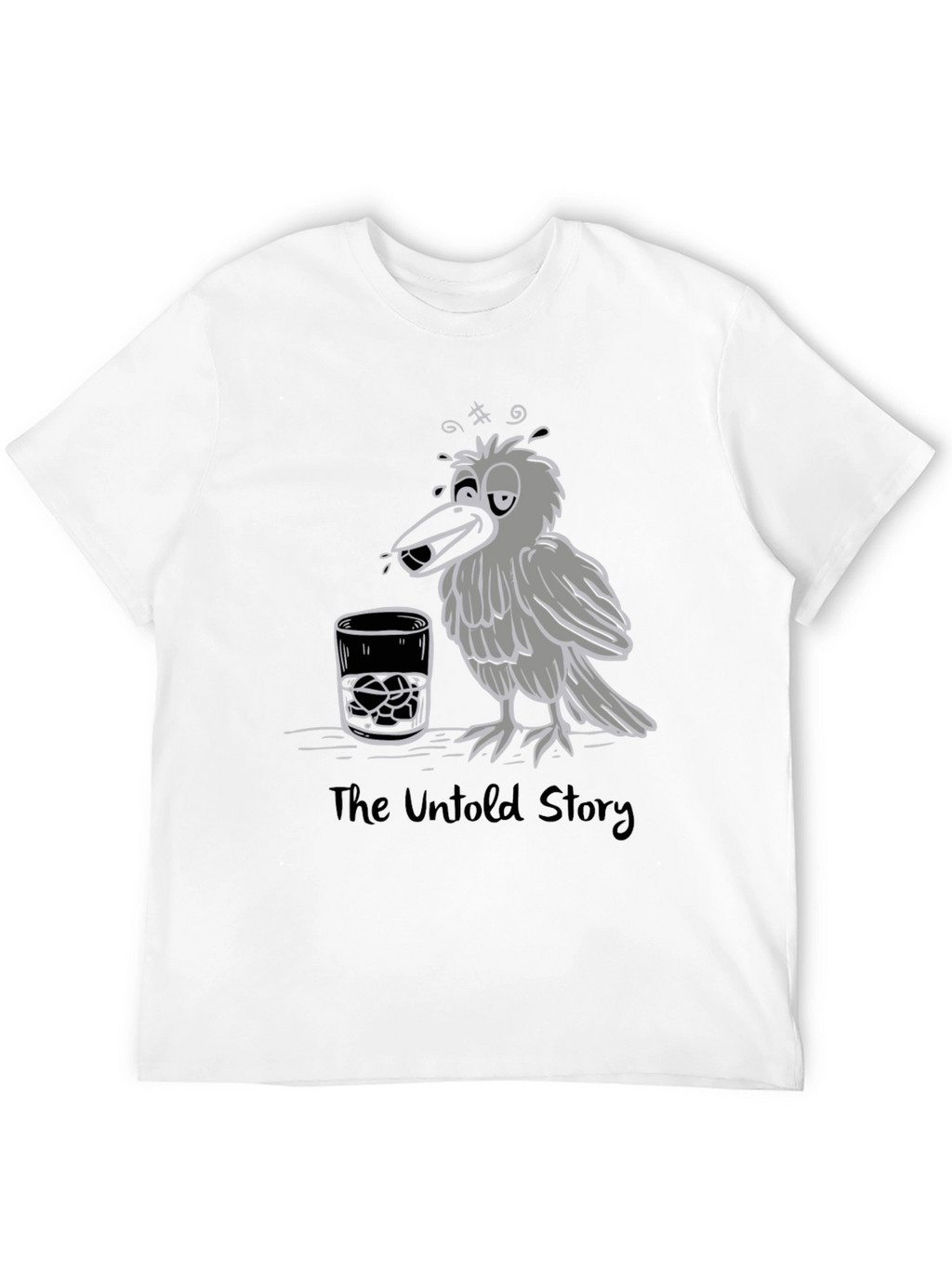 Drunk Crow Graphic T-Shirt - The Untold Story