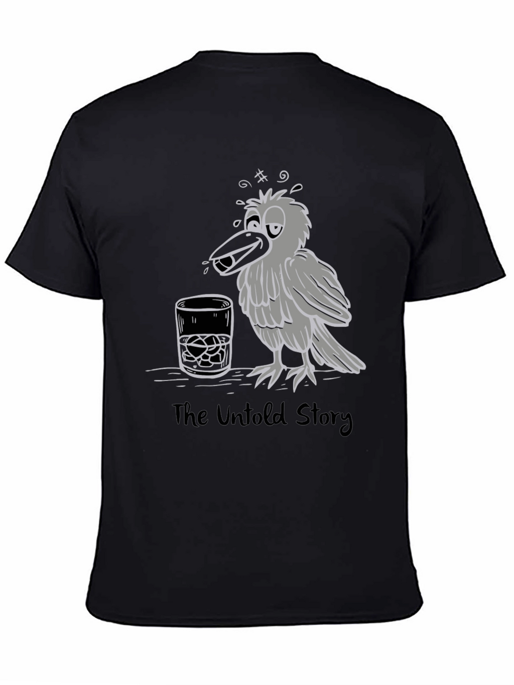 Drunk Crow Graphic T-Shirt - The Untold Story