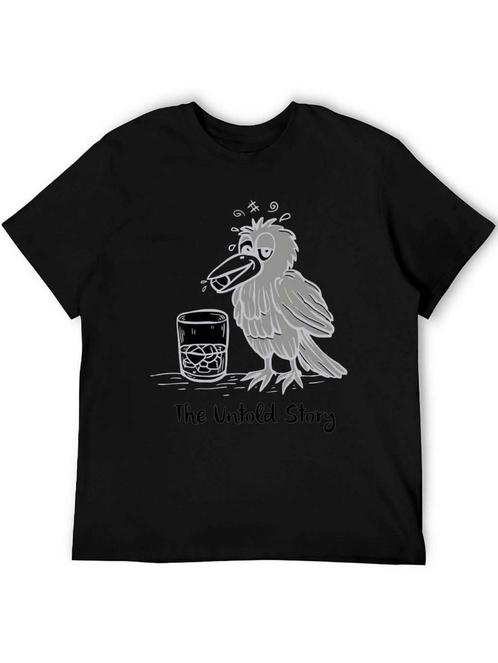 Drunk Crow Graphic T-Shirt - The Untold Story