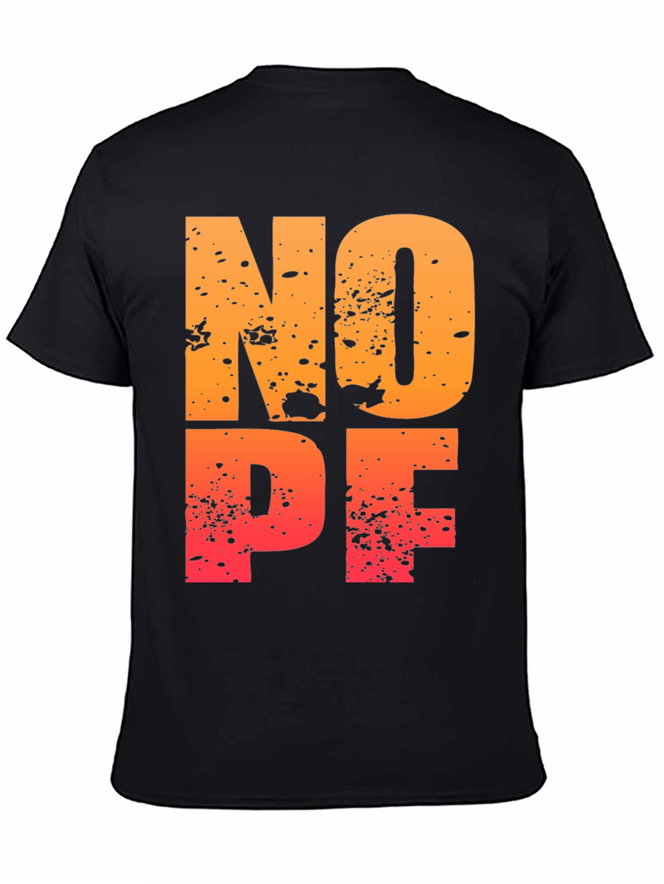 NOPE Distressed Graphic T-Shirt