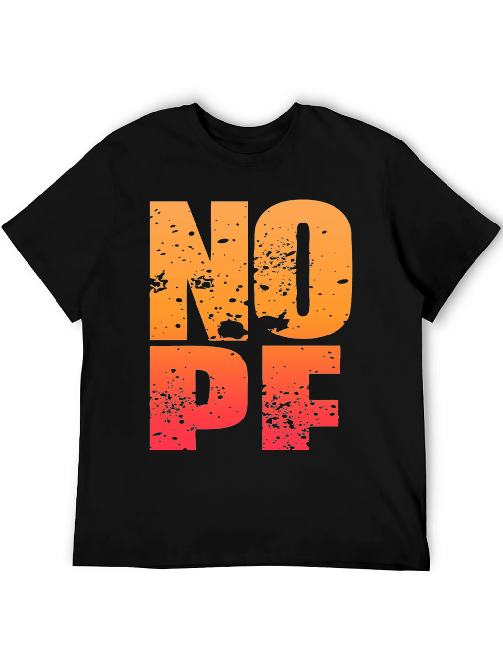 NOPE Distressed Graphic T-Shirt