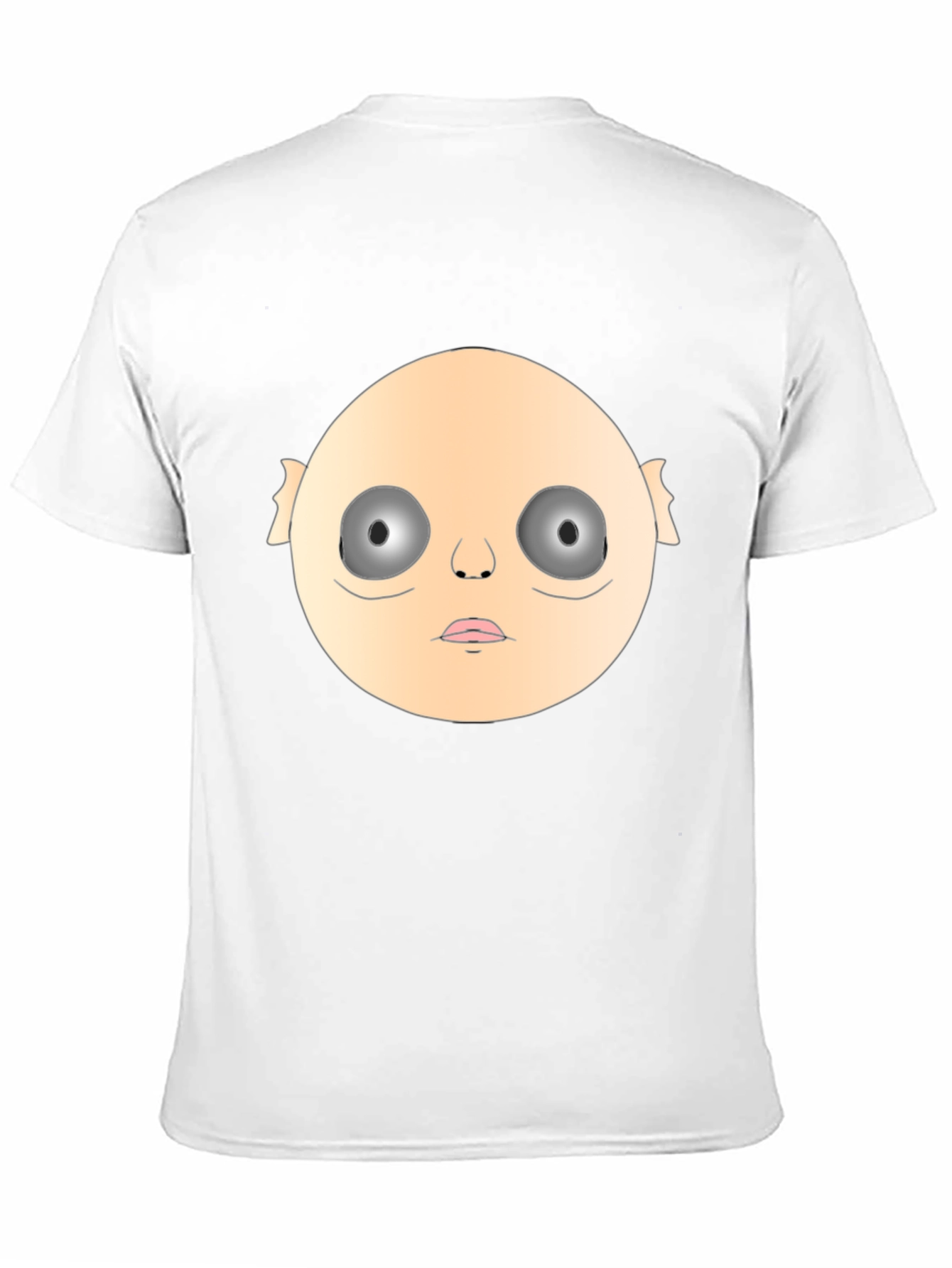 Creepy Face Graphic Black T-Shirt