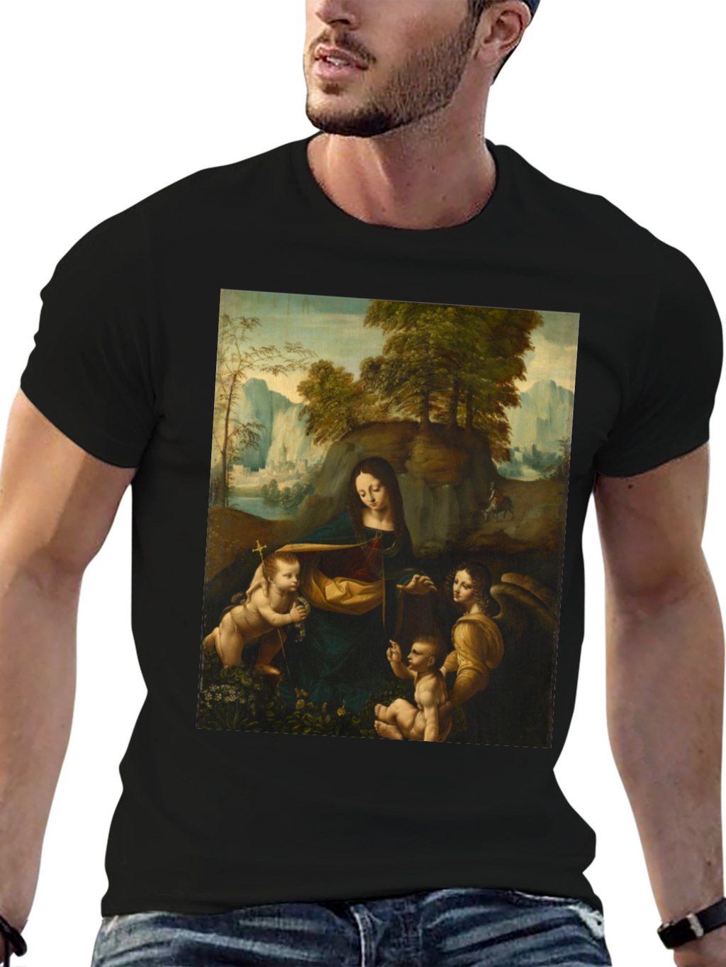 Madonna of the Rocks T-Shirt - Classic Art Tee