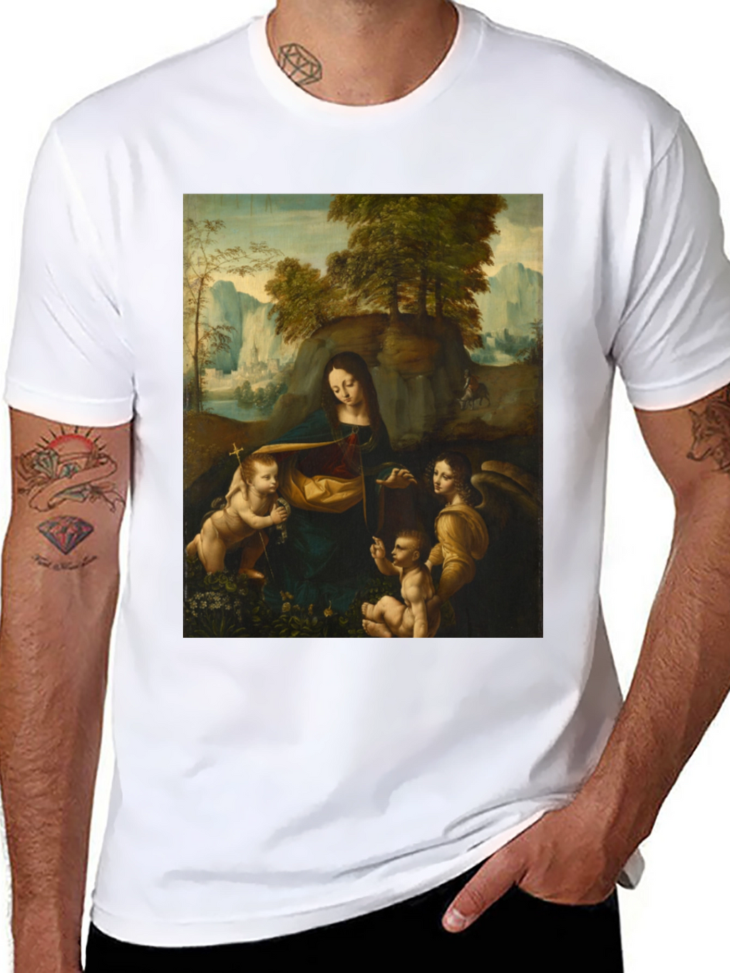 Madonna of the Rocks T-Shirt - Classic Art Tee