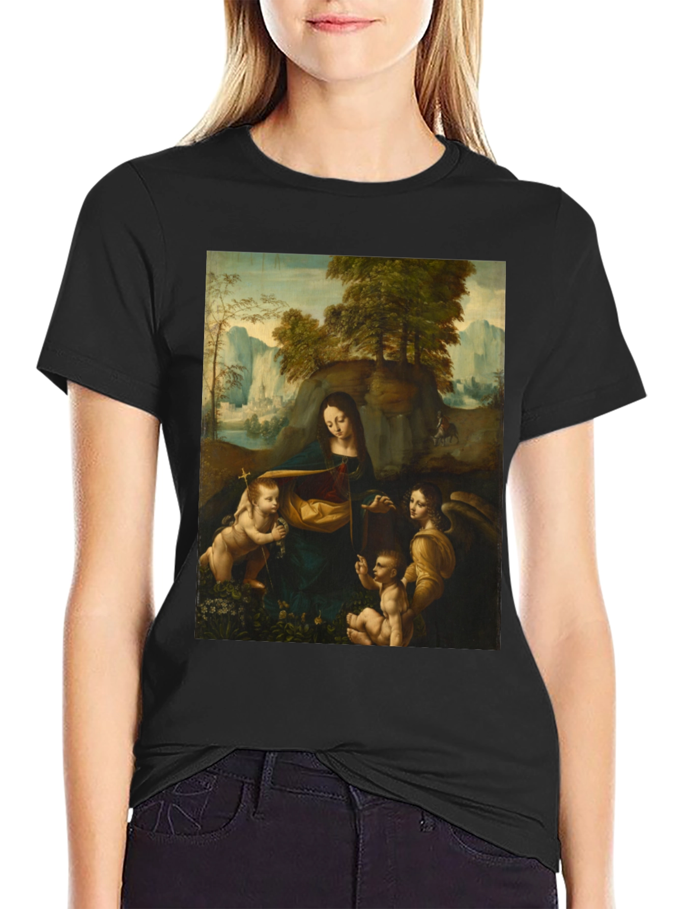 Madonna of the Rocks T-Shirt - Classic Art Tee