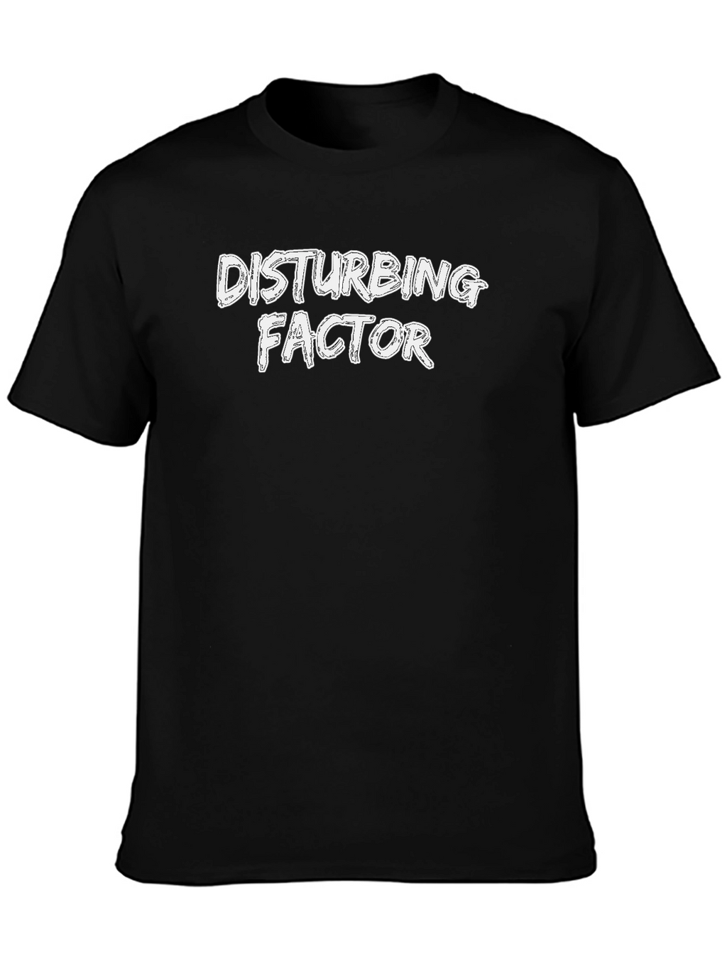 Disturbing Factor Graphic Tee - Black Cotton T-Shirt