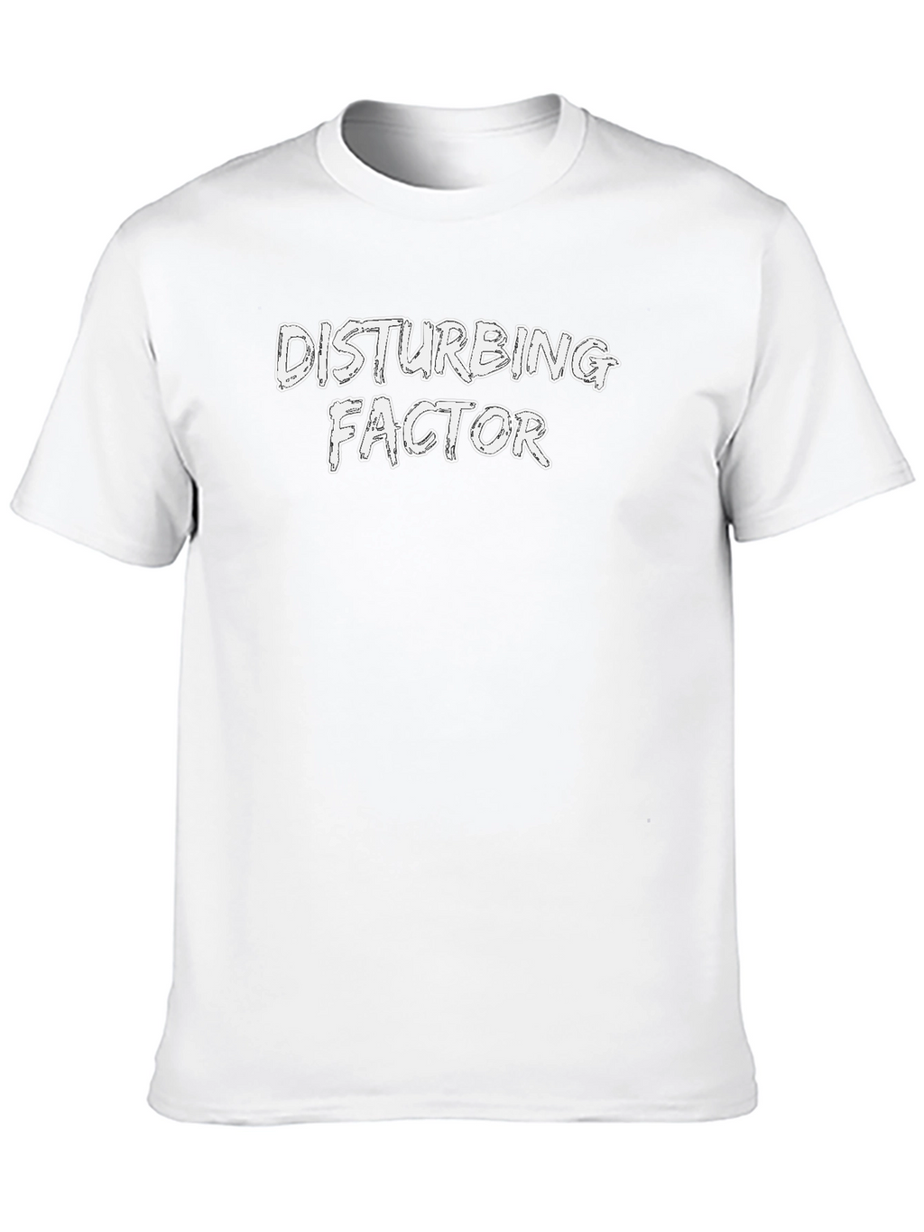 Disturbing Factor Graphic Tee - Black Cotton T-Shirt