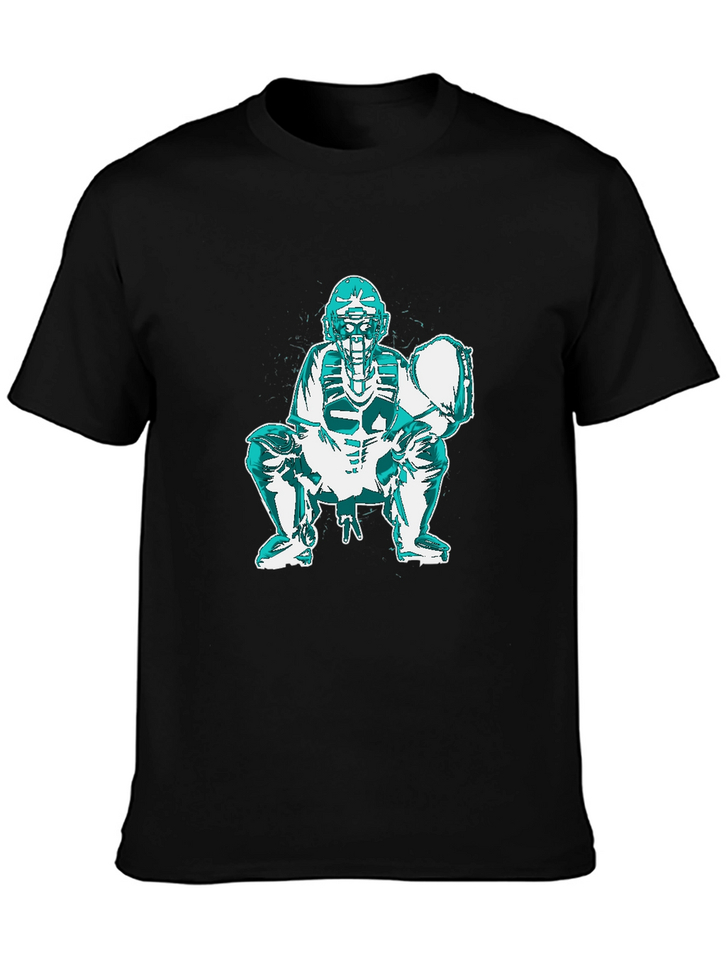 Baseball Catcher Graphic T-Shirt