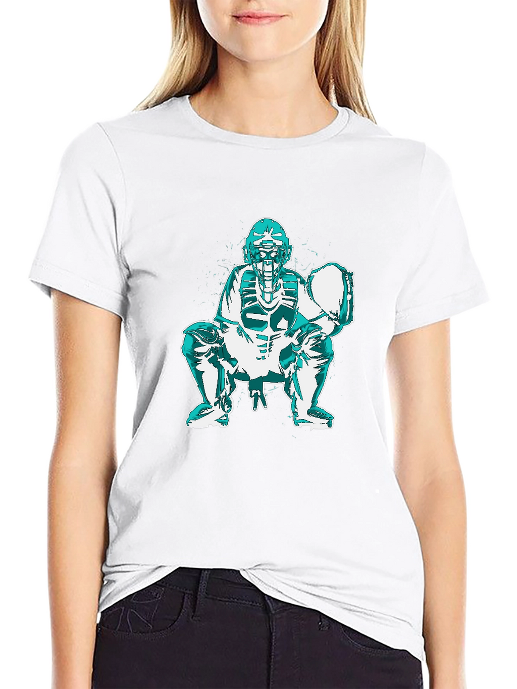 Baseball Catcher Graphic T-Shirt