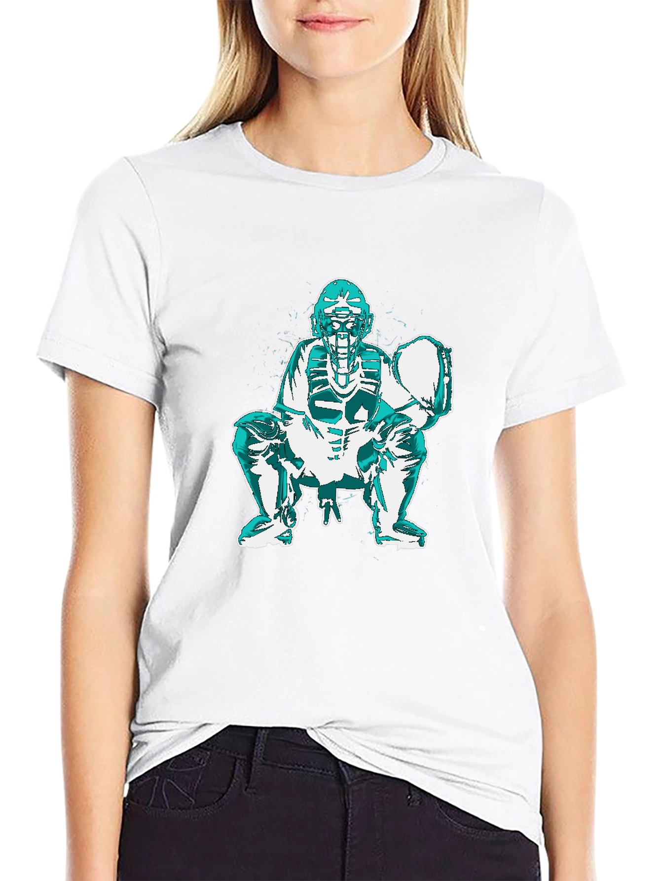 Baseball Catcher Graphic T-Shirt
