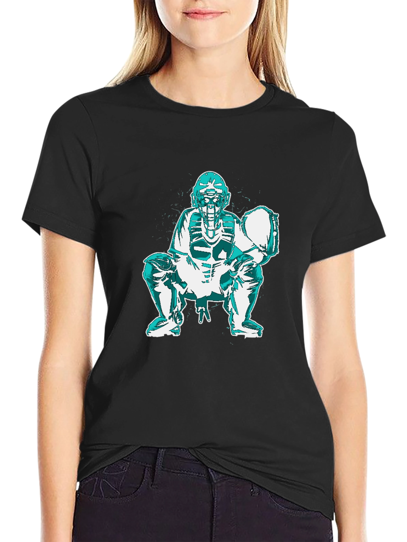 Baseball Catcher Graphic T-Shirt