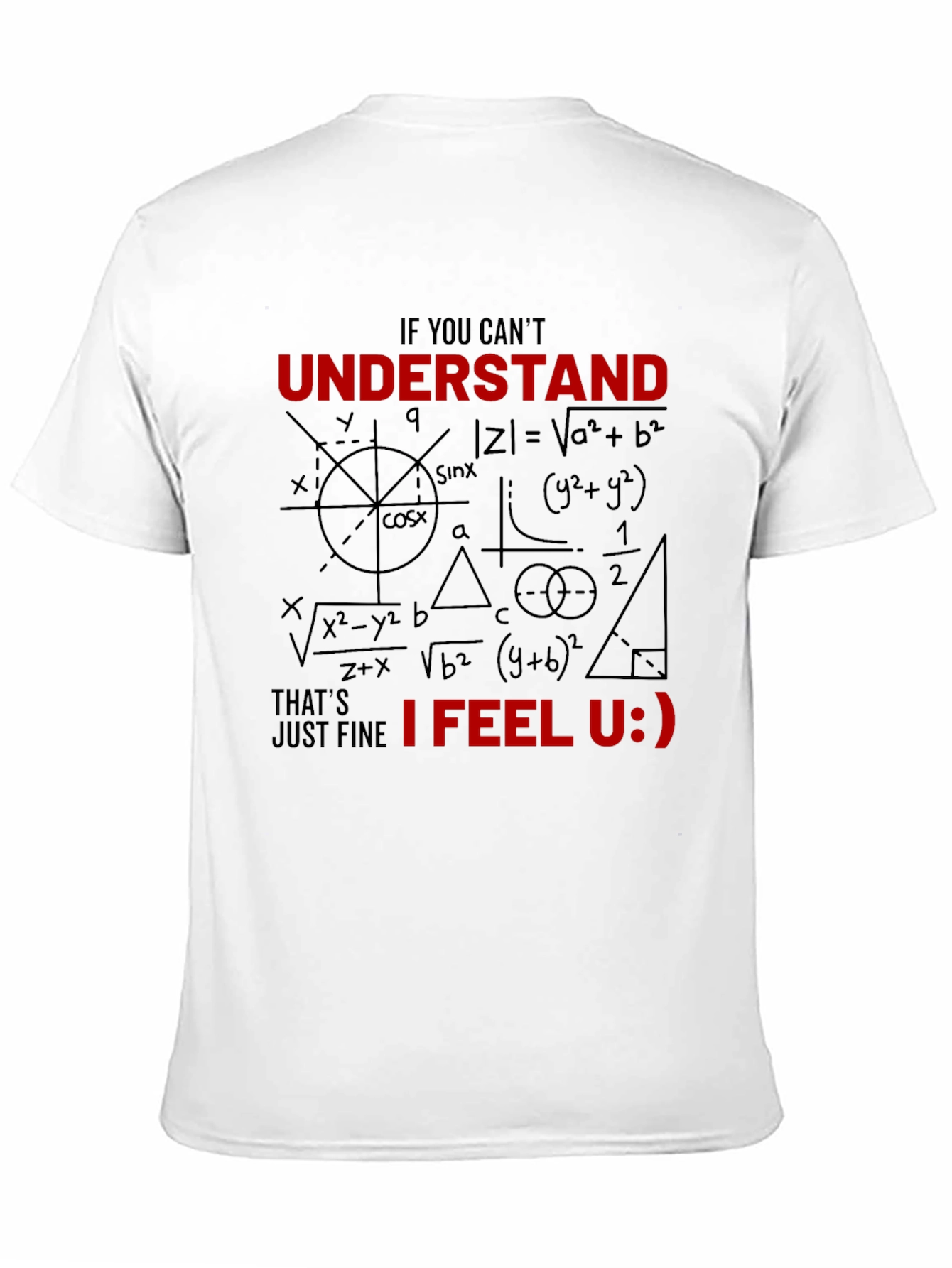 Math Humor Graphic T-Shirt - Nerd Geek Equations