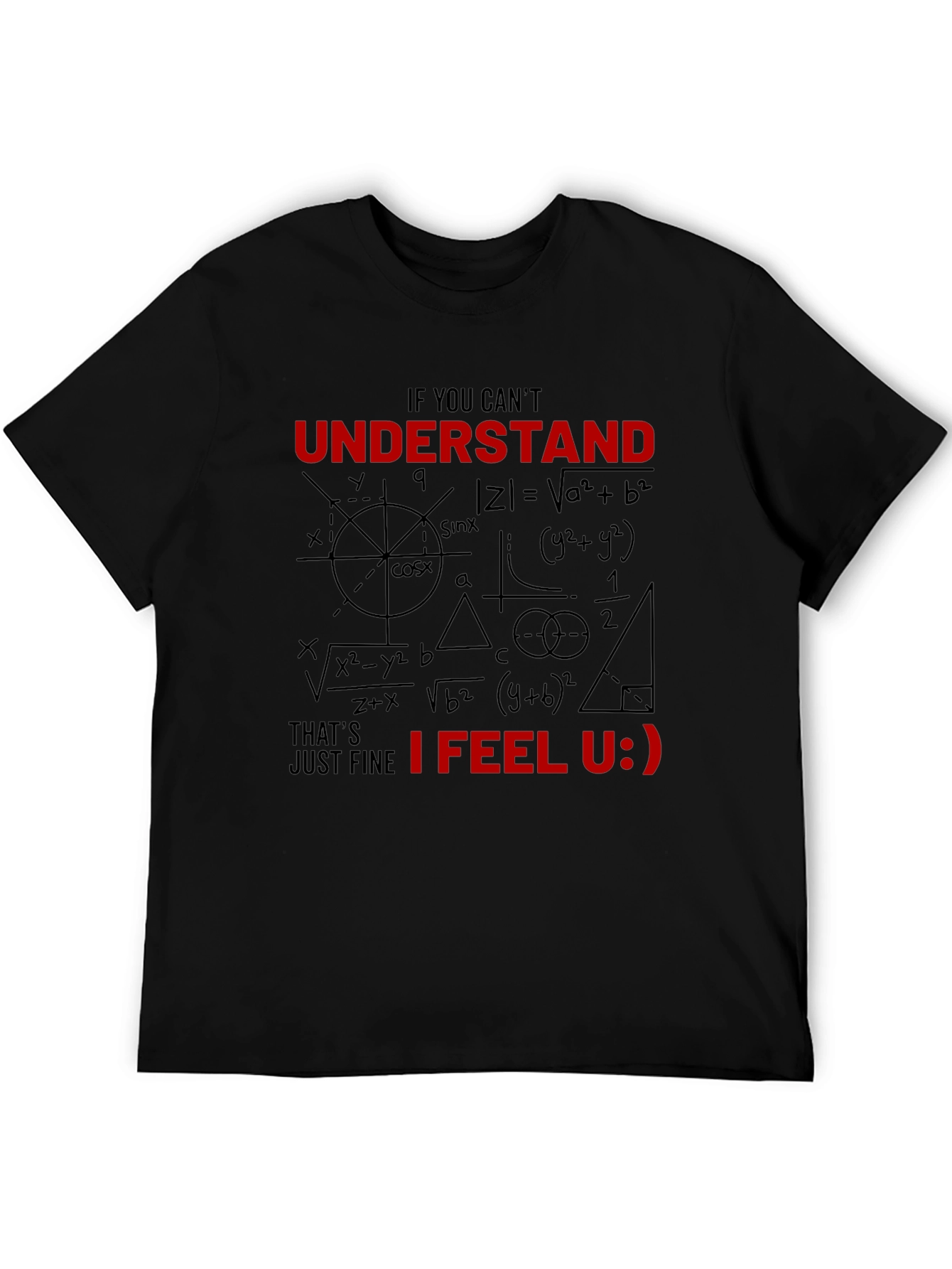Math Humor Graphic T-Shirt - Nerd Geek Equations