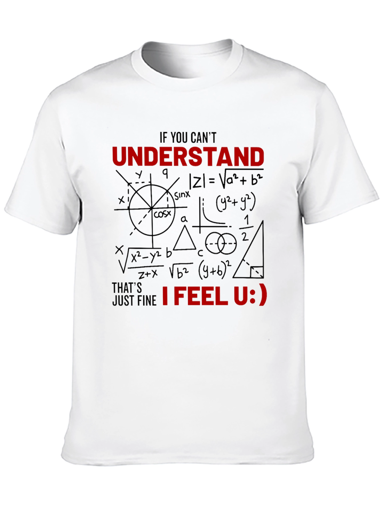Math Humor Graphic T-Shirt - Nerd Geek Equations