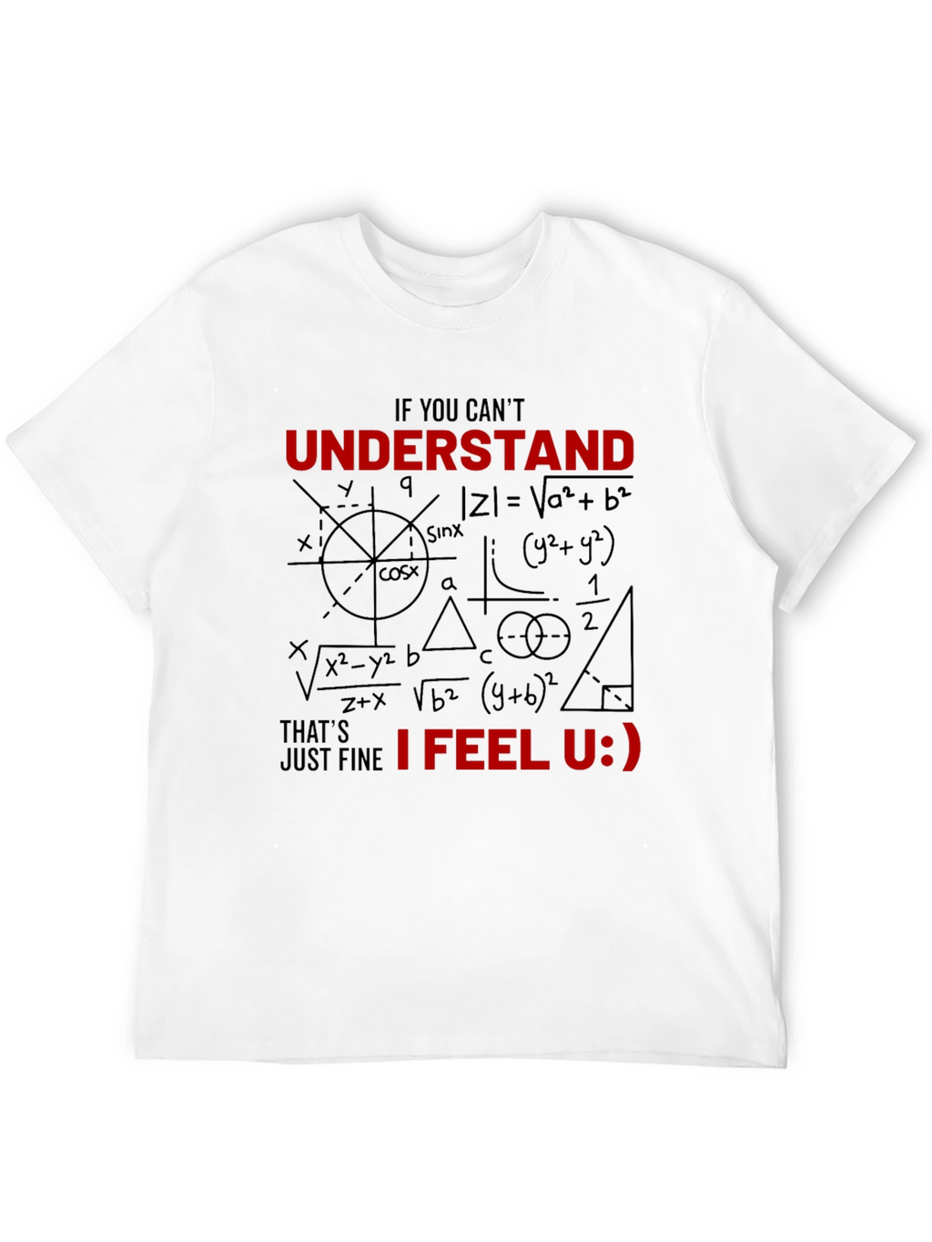 Math Humor Graphic T-Shirt - Nerd Geek Equations