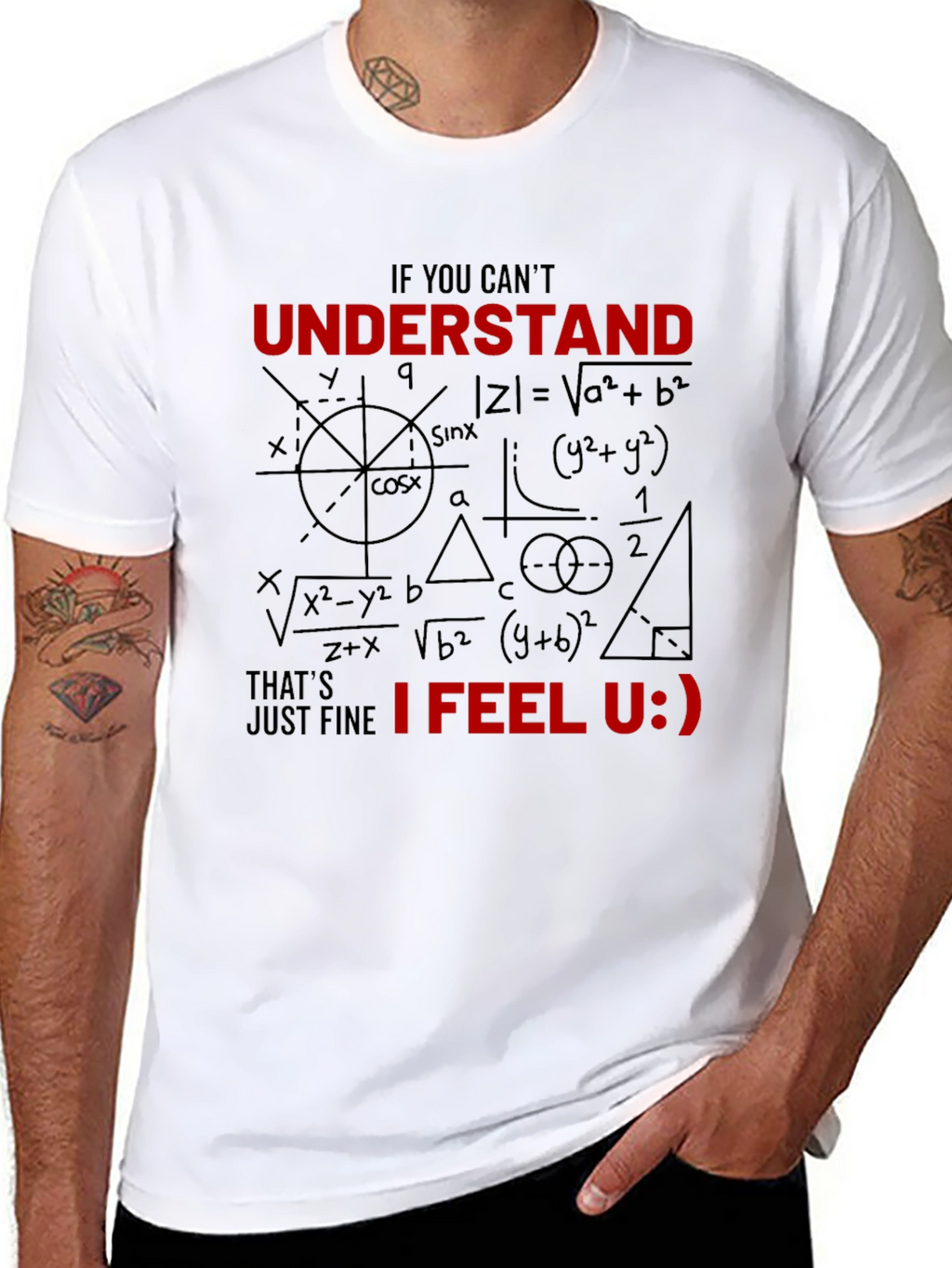 Math Humor Graphic T-Shirt - Nerd Geek Equations