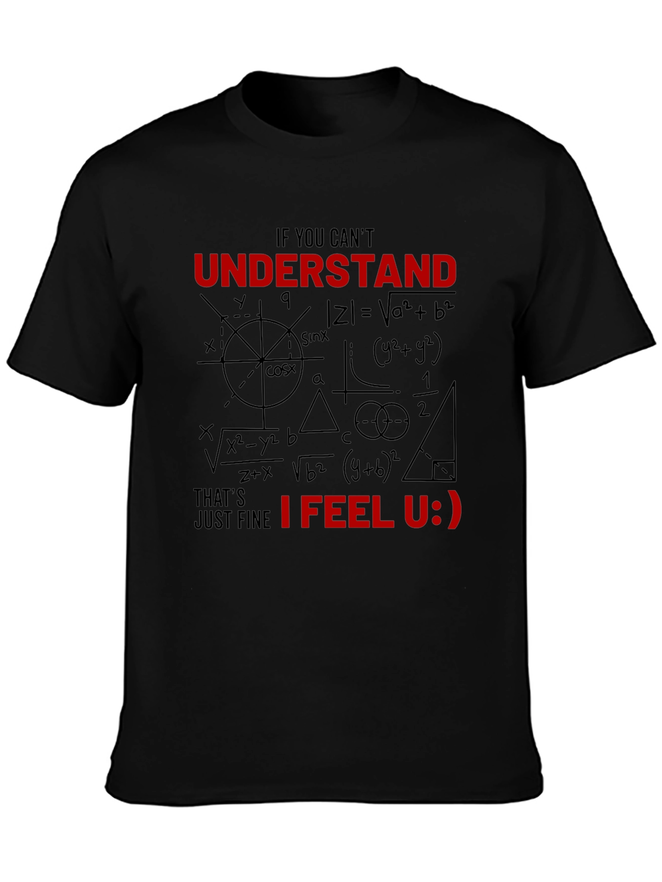 Math Humor Graphic T-Shirt - Nerd Geek Equations