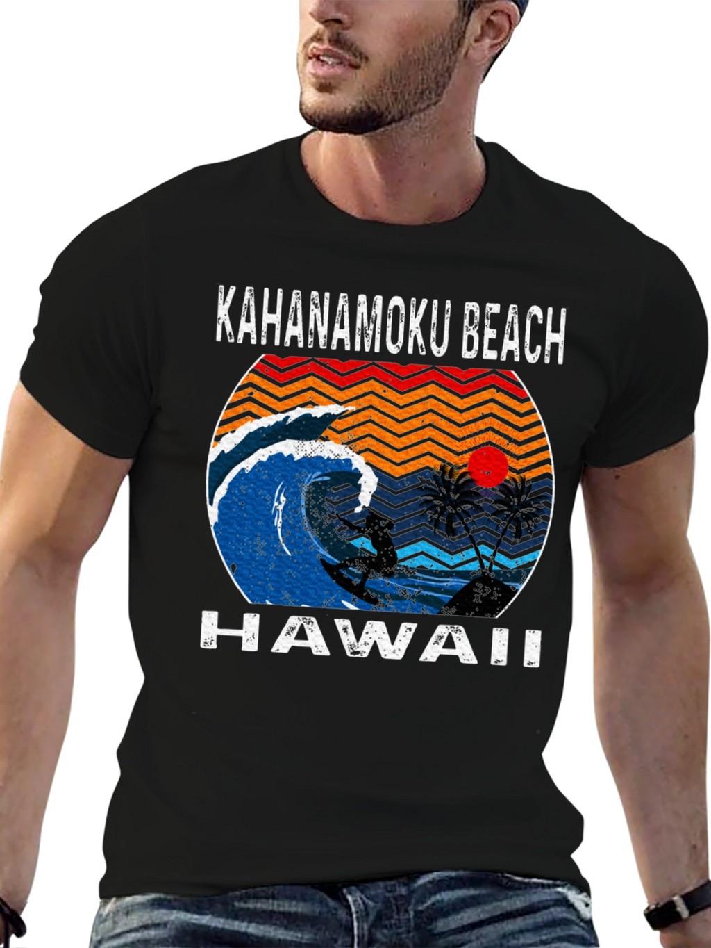 Kahanamoku Beach Hawaii Surfing T-Shirt
