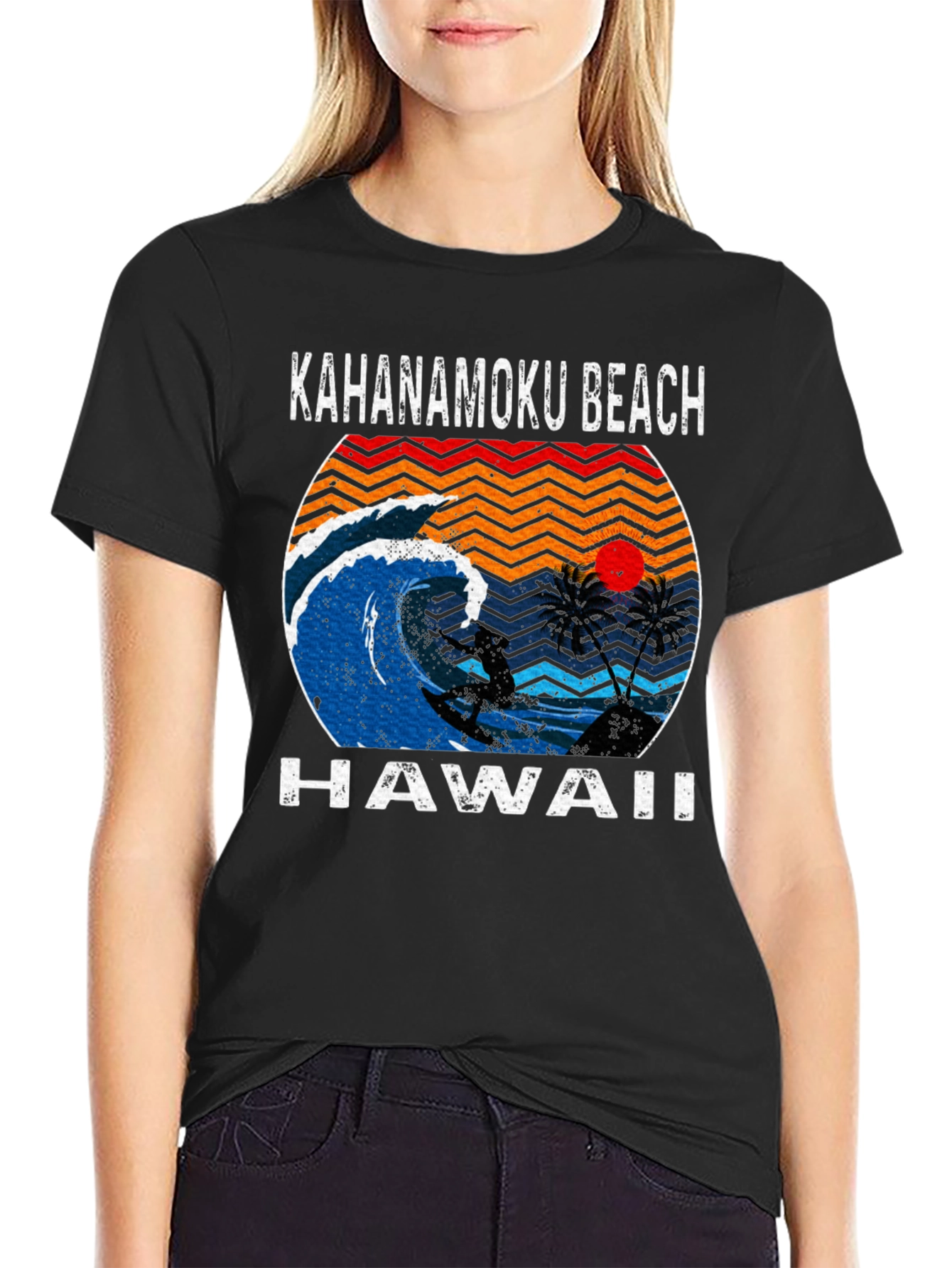 Kahanamoku Beach Hawaii Surfing T-Shirt