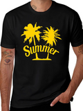 Summer Palm Tree Graphic T-Shirt