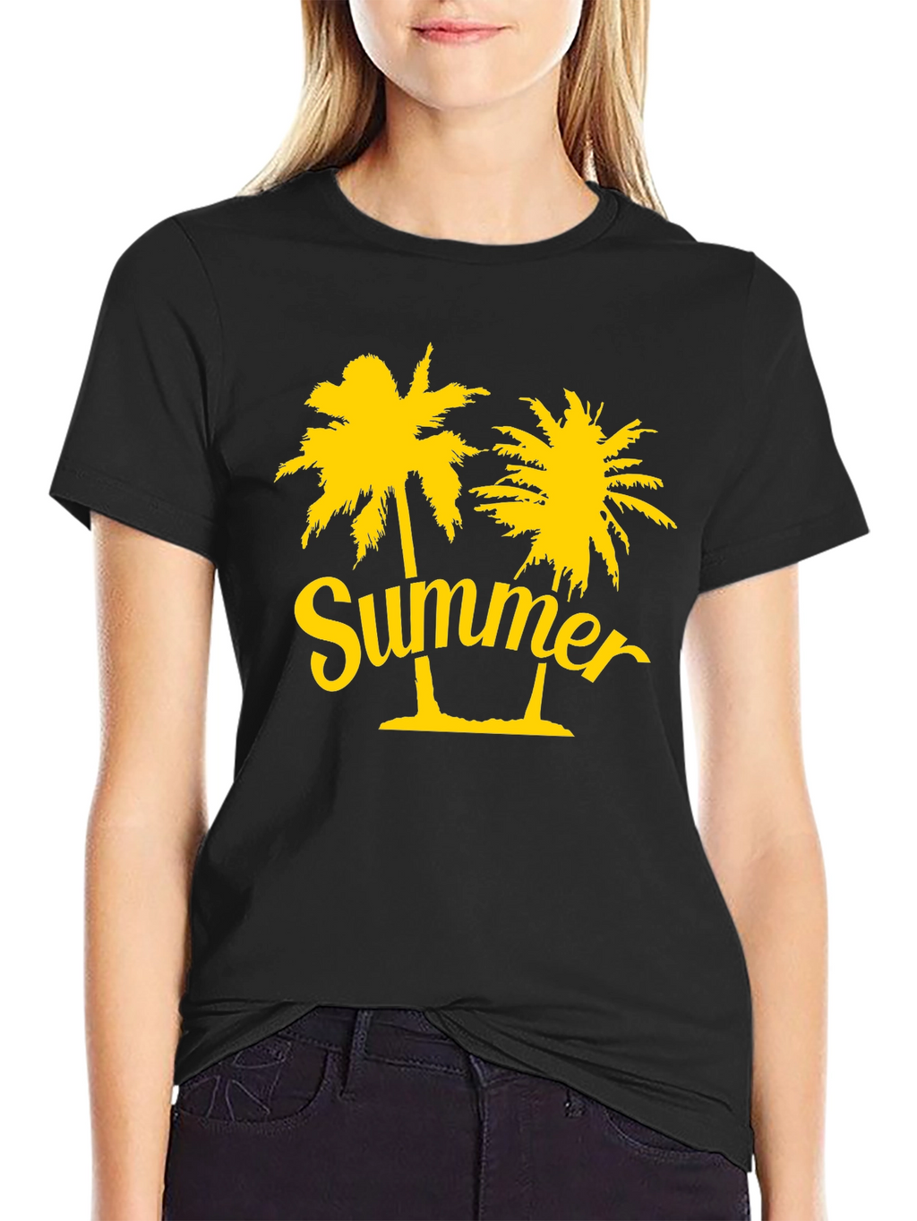 Summer Palm Tree Graphic T-Shirt