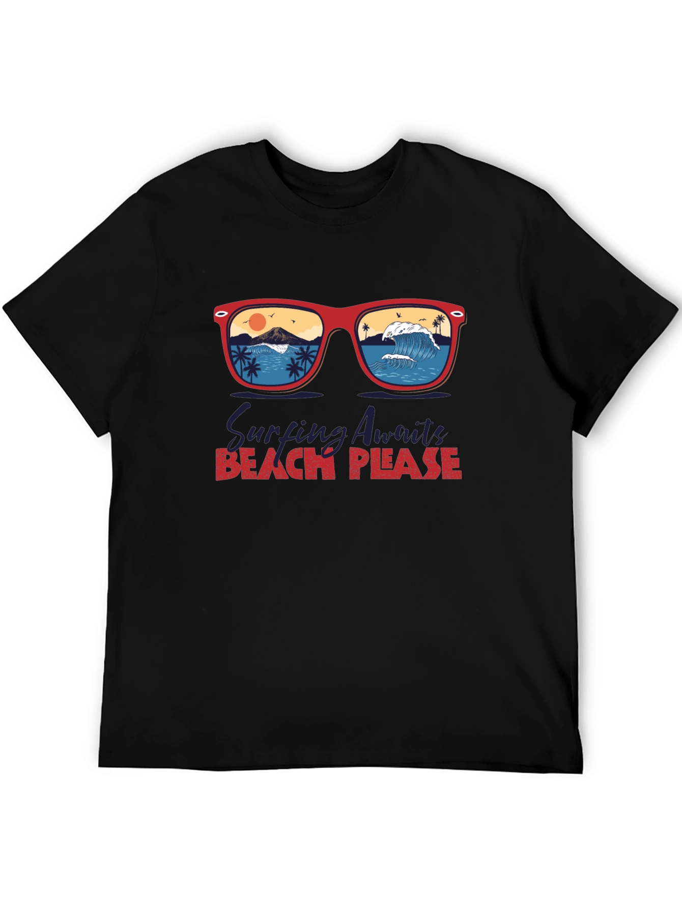Beach Please T-Shirt Surfing Vacation