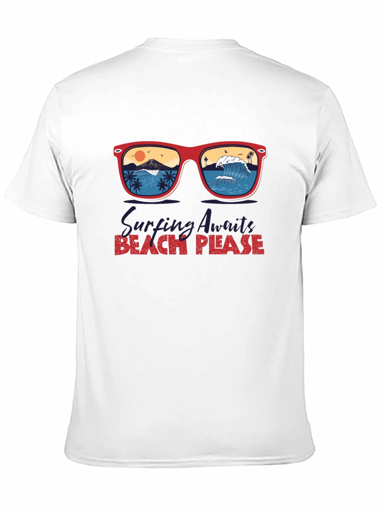 Beach Please T-Shirt Surfing Vacation