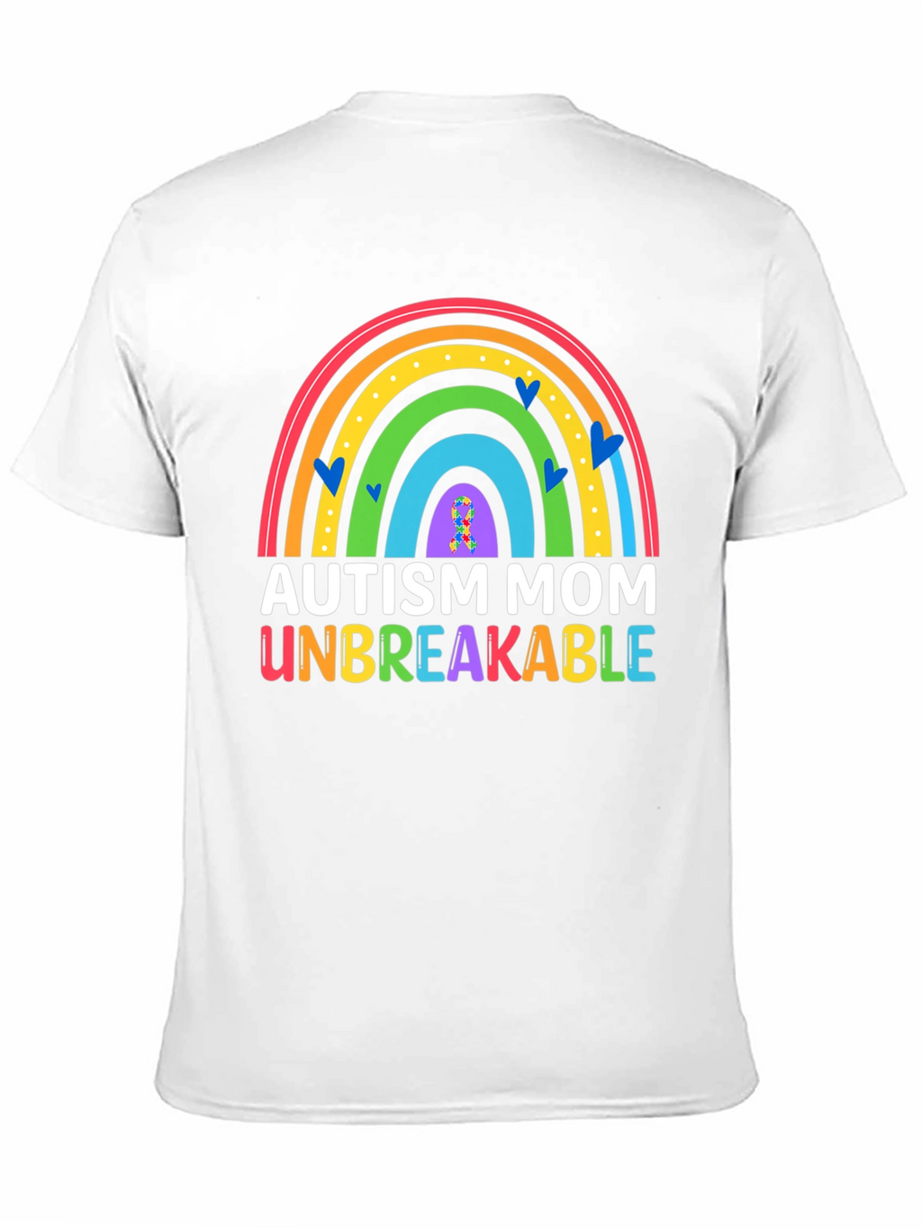 Autism Mom Unbreakable Rainbow T-Shirt