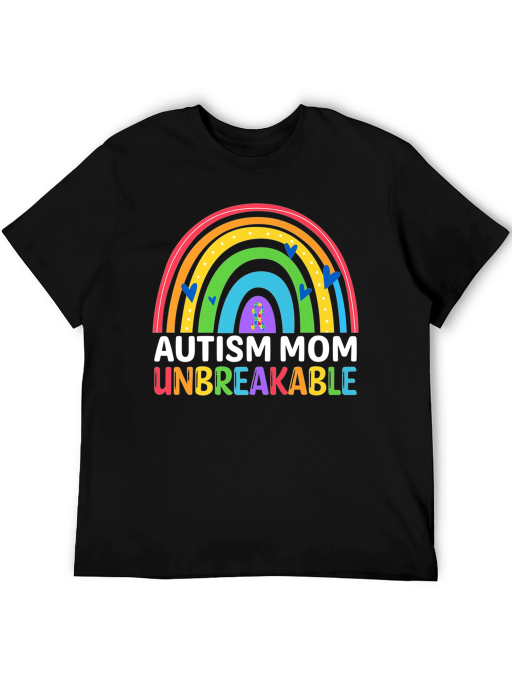 Autism Mom Unbreakable Rainbow T-Shirt